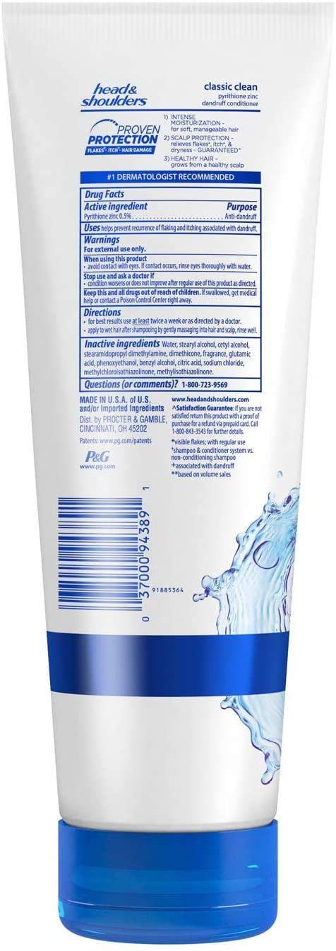 Foto 3 pulgar | Acondicionador Head & Shoulders Classic Clean Dandruff 325 Ml - Venta Internacional.