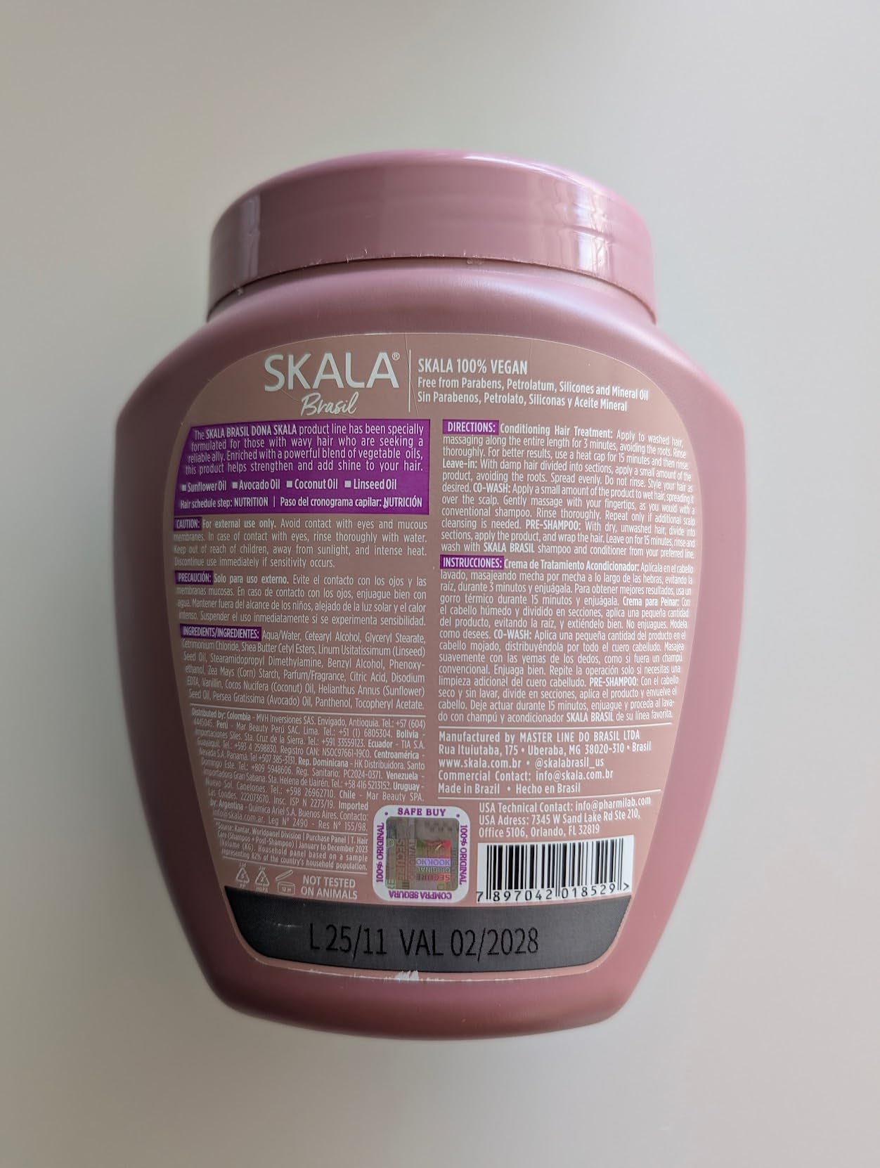 Foto 4 pulgar | Crema Para El Cabello Skala Dona Con Girasol  Aguacate Y Coco  1 Paquete - Venta Internacional.