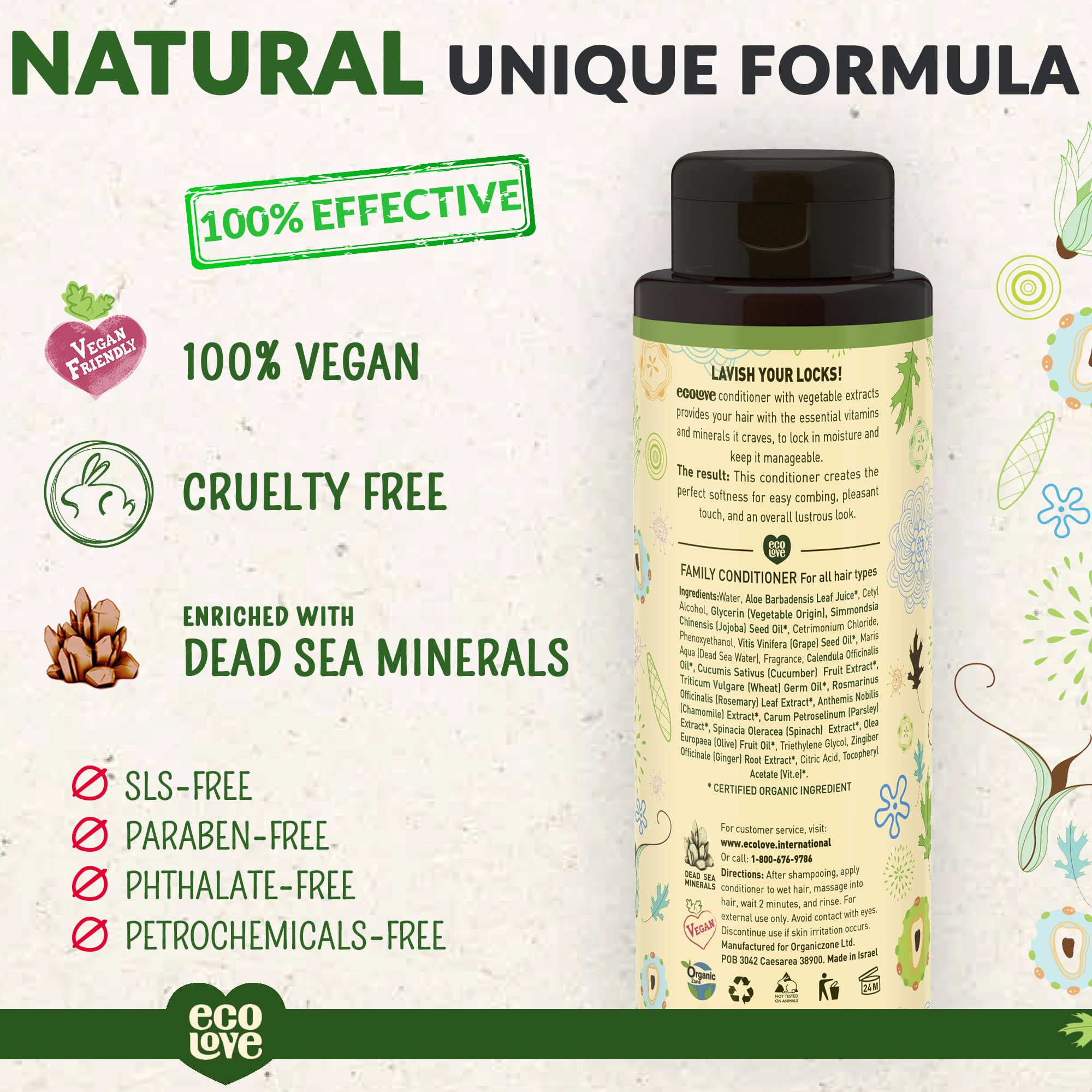 Foto 2 | Acondicionador Ecolove Natural Para Todo Tipo De Cabello  500 Ml  Vegano - Venta Internacional.