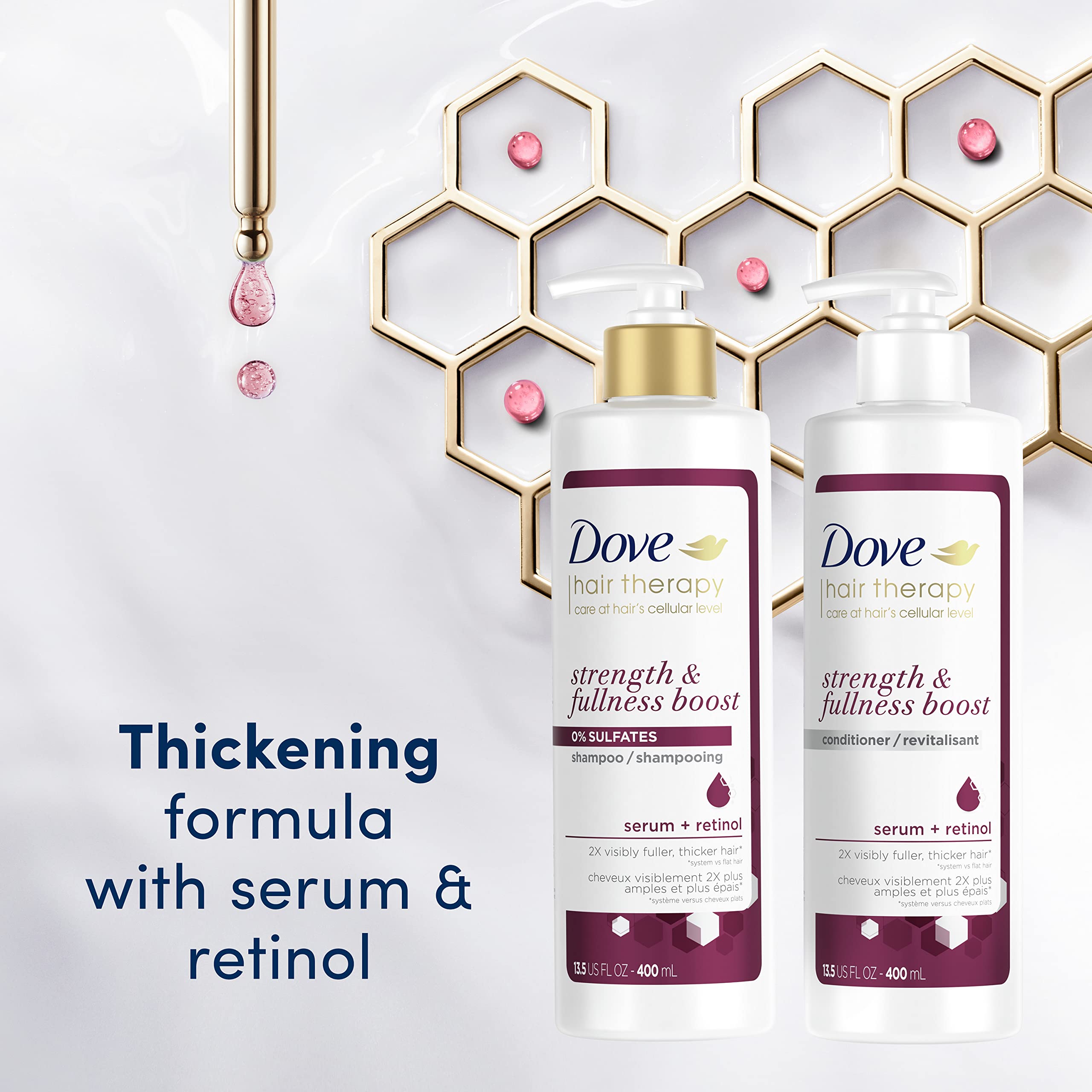 Foto 2 | Acondicionador Dove Hair Therapy  Fortalecedor  400 Ml  Sin Sulfatos - Venta Internacional.