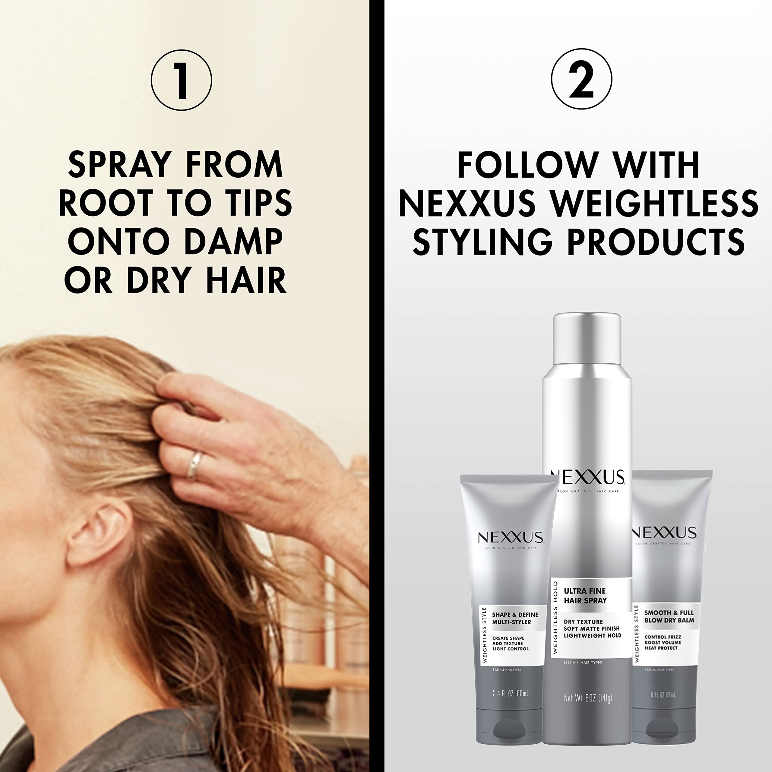 Foto 4 | Aerosol Sin Enjuague Nexxus Prep & Protect 120 Ml Weightless Style - Venta Internacional.
