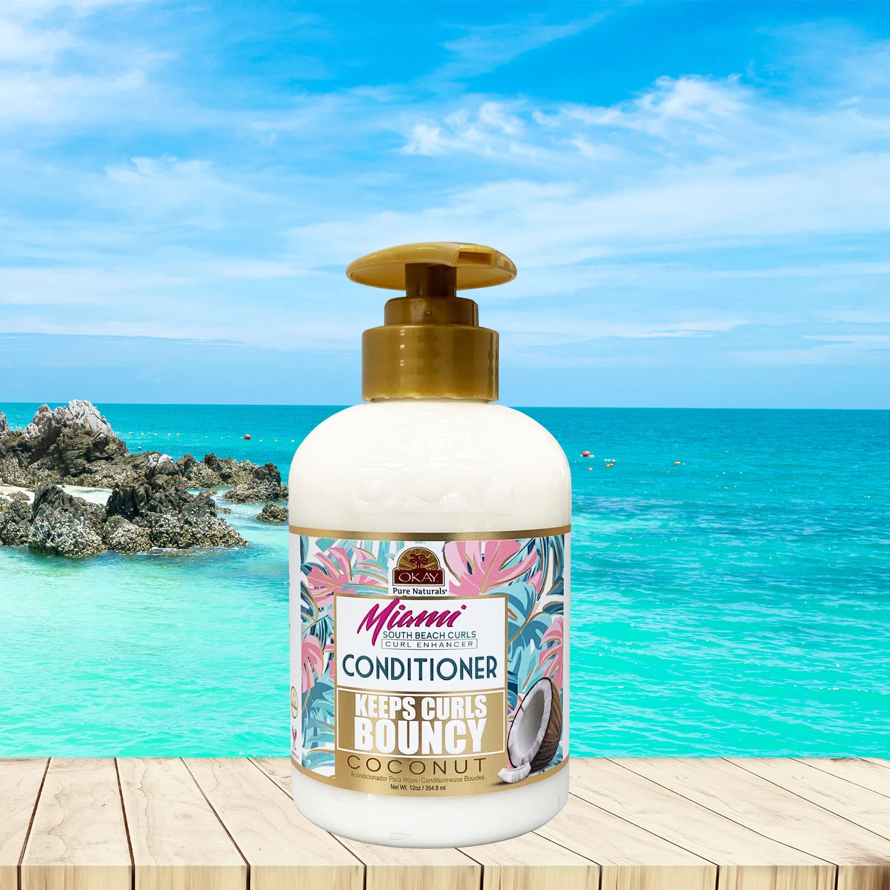 Foto 5 pulgar | Acondicionador Okay Pure Naturals Miami South Beach Curls 354 8 Ml - Venta Internacional.
