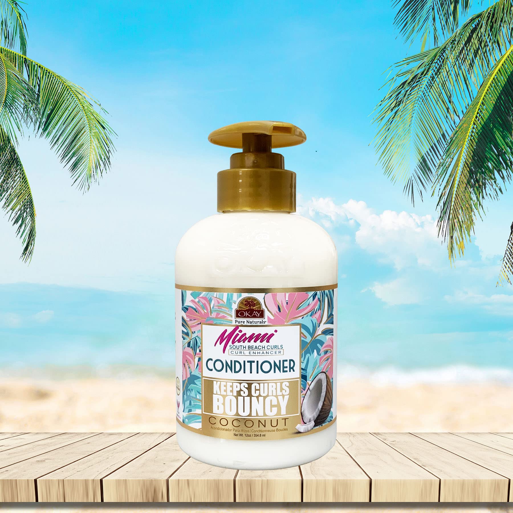 Foto 6 pulgar | Acondicionador Okay Pure Naturals Miami South Beach Curls 354 8 Ml - Venta Internacional.