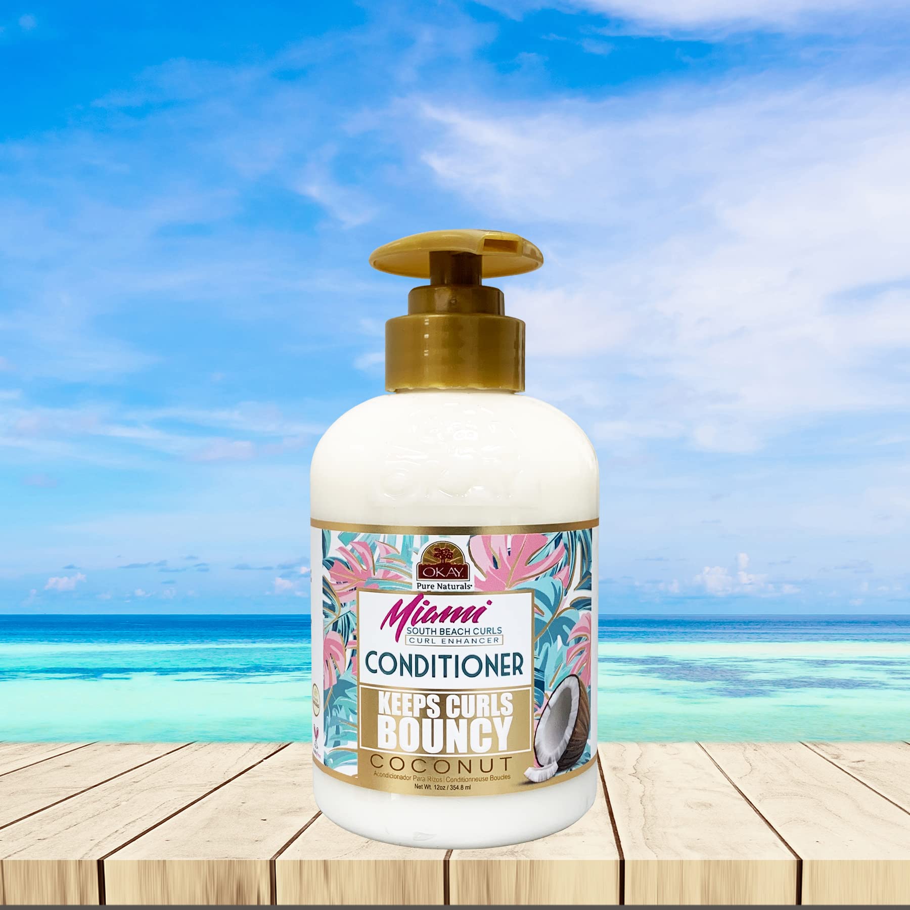 Foto 7 pulgar | Acondicionador Okay Pure Naturals Miami South Beach Curls 354 8 Ml - Venta Internacional.