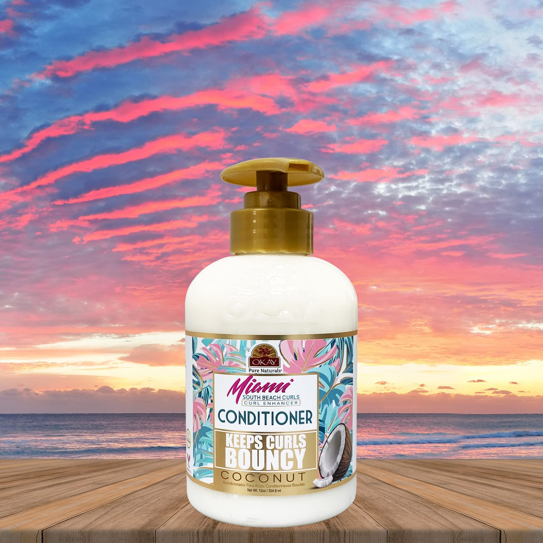 Foto 8 pulgar | Acondicionador Okay Pure Naturals Miami South Beach Curls 354 8 Ml - Venta Internacional.