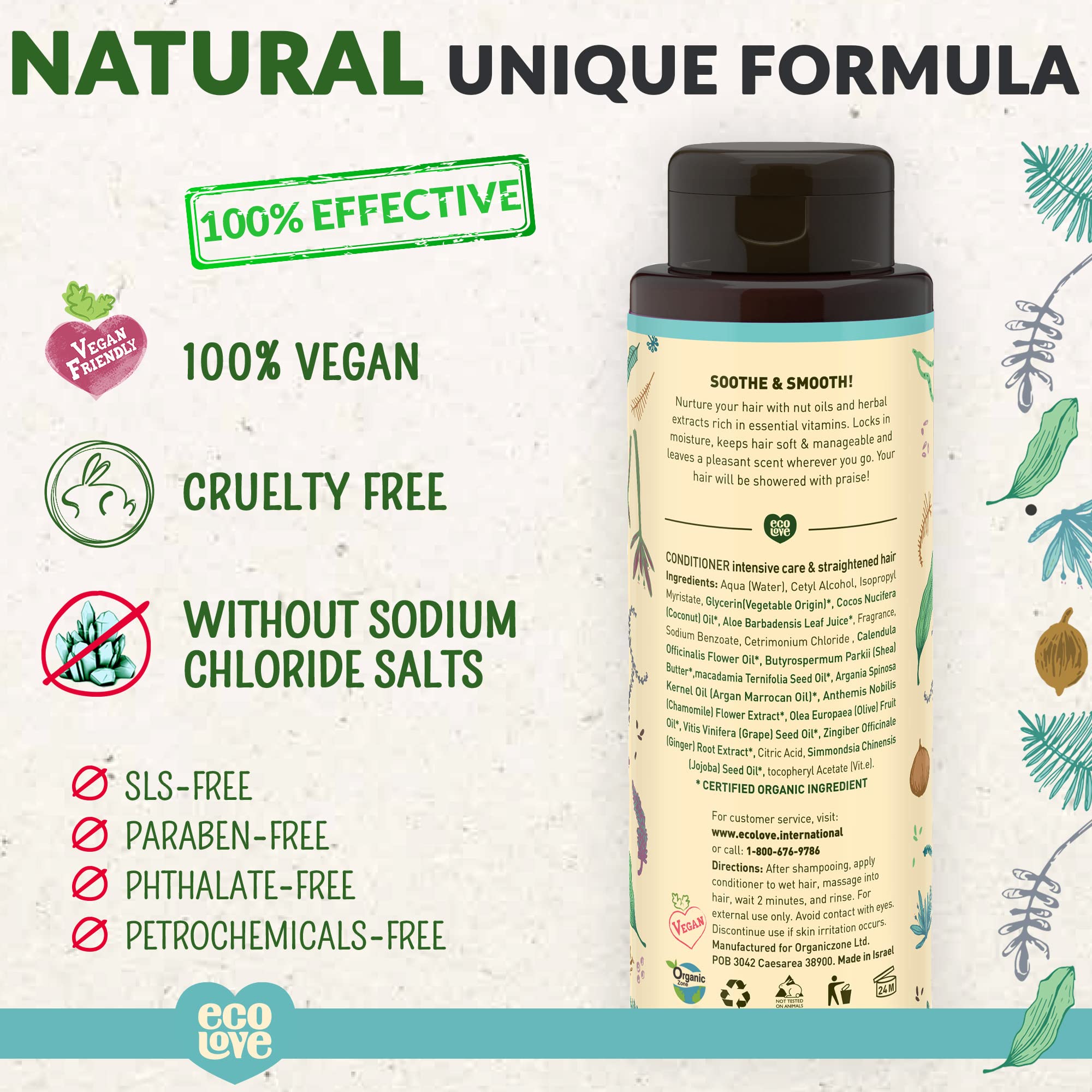 Foto 2 | Tratamiento Acondicionador Ecolove Natural Moroccan Oil 500 Ml - Venta Internacional.