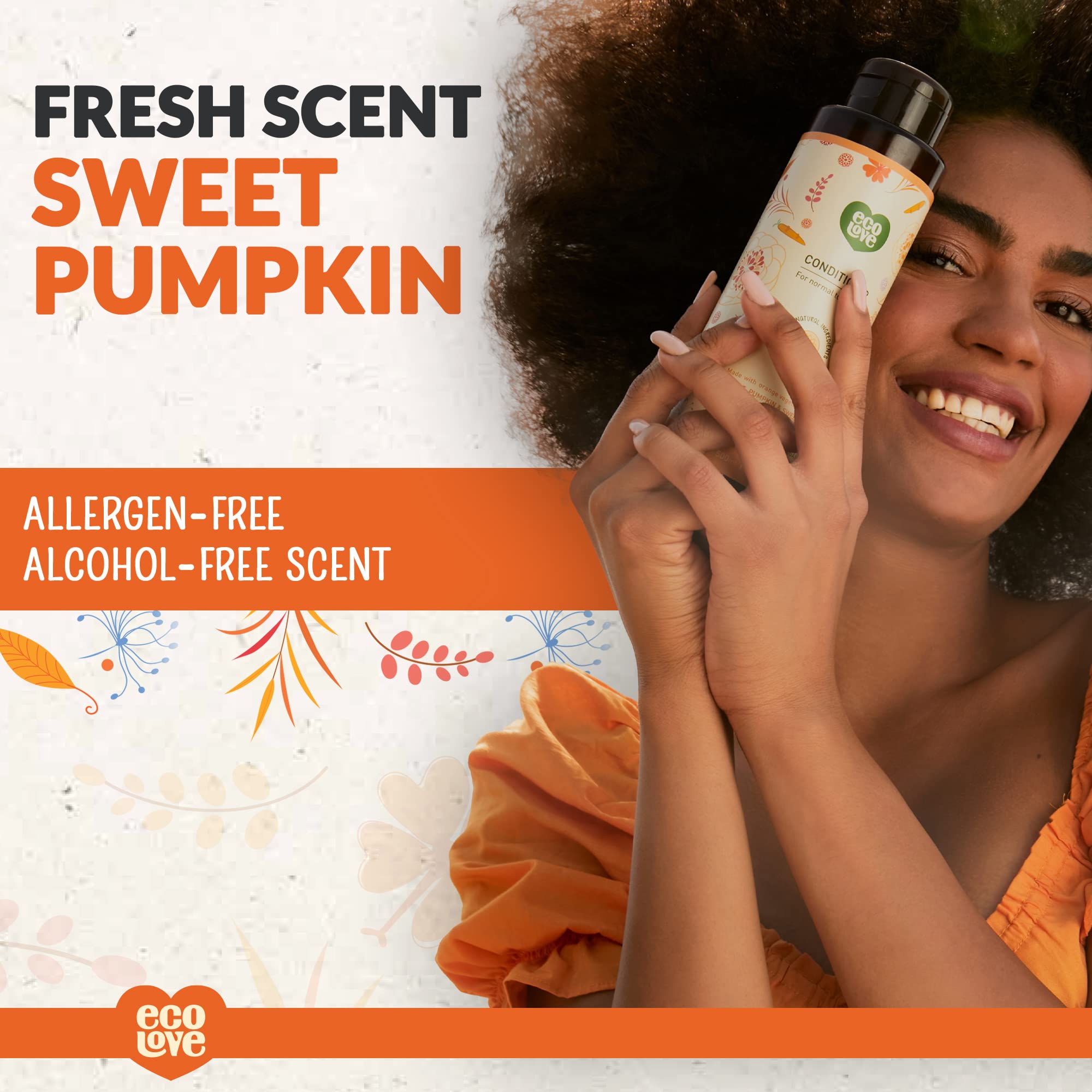 Foto 4 pulgar | Acondicionador Ecolove Natural Zanahoria Y Calabaza 500 Ml - Venta Internacional.
