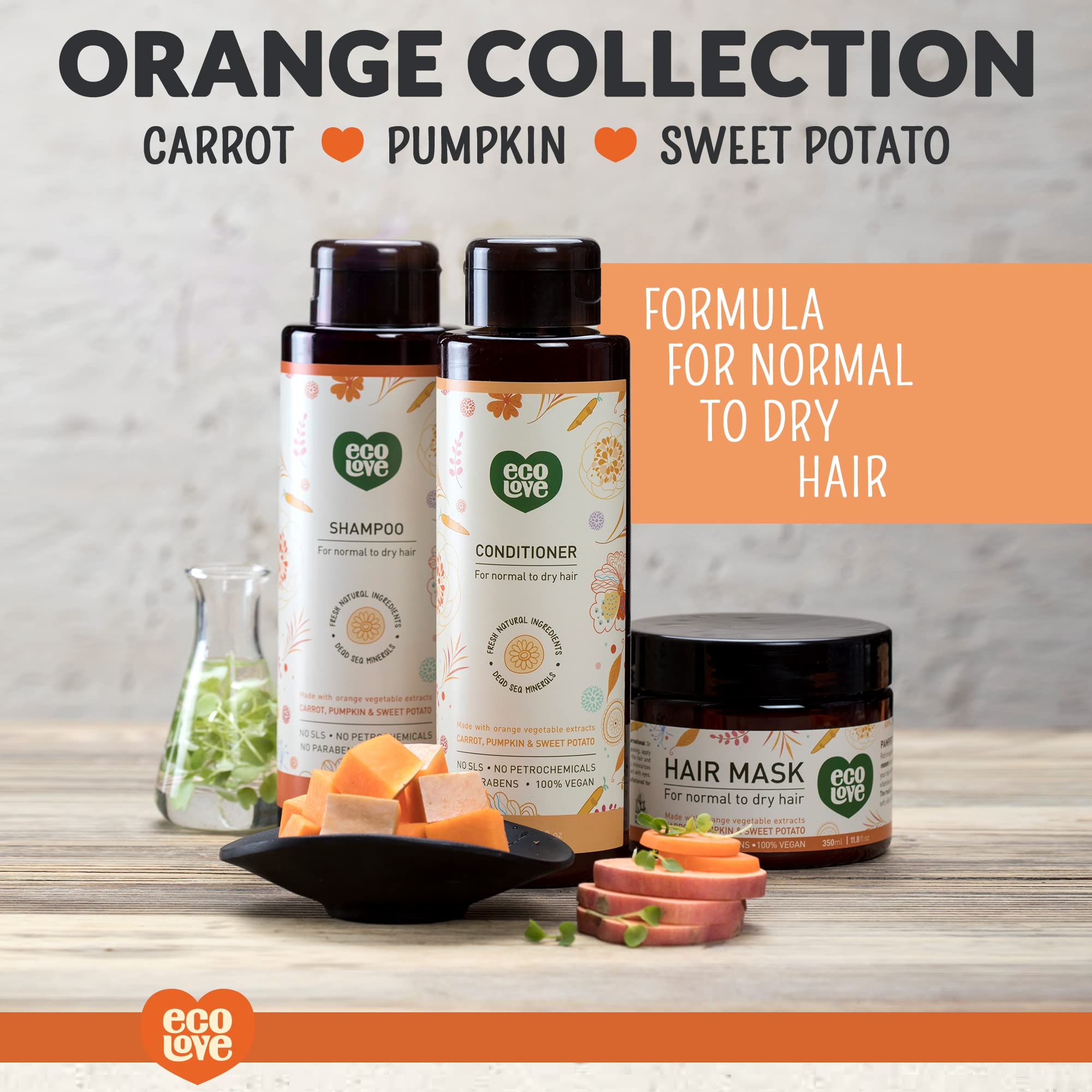 Foto 6 pulgar | Acondicionador Ecolove Natural Zanahoria Y Calabaza 500 Ml - Venta Internacional.