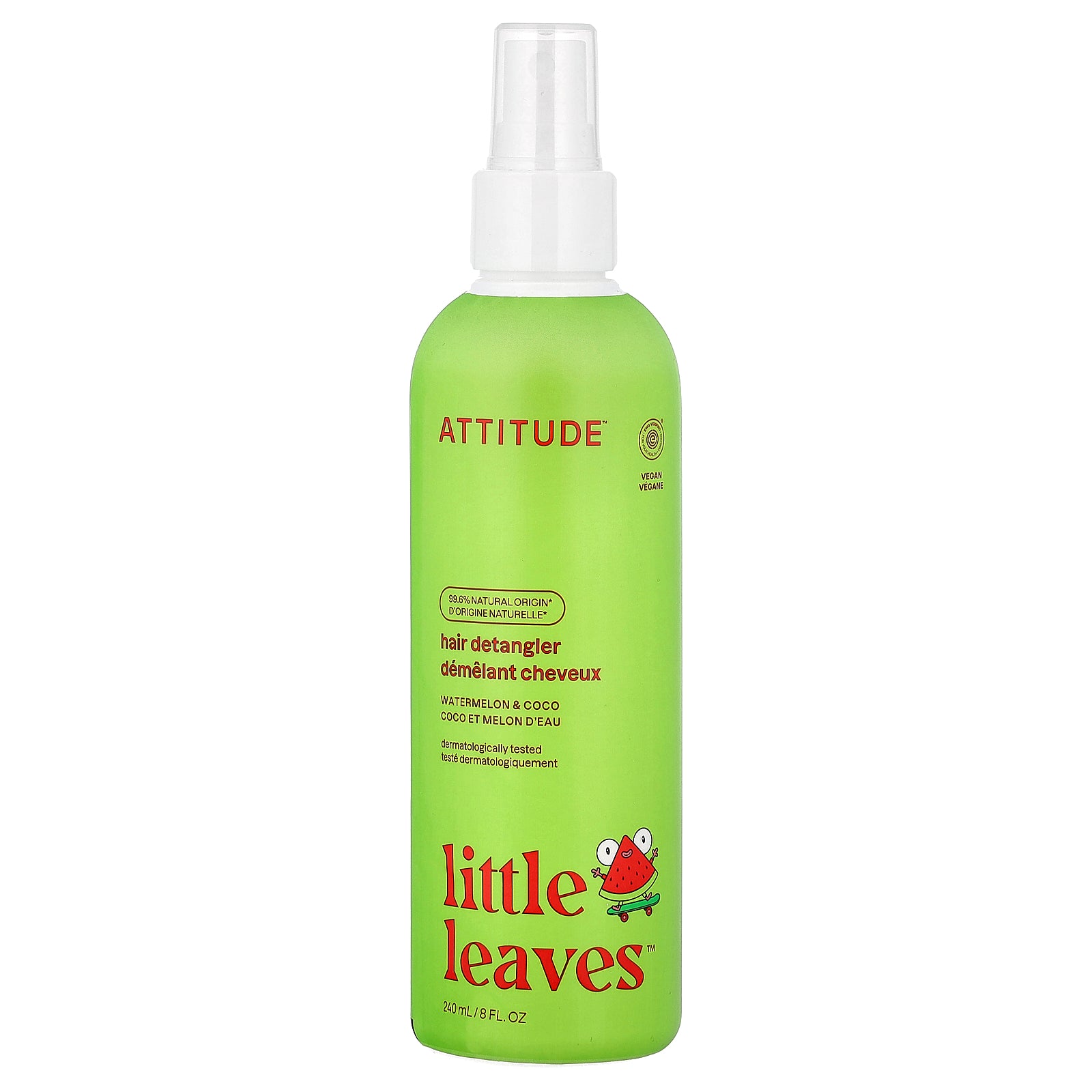 Foto 1 | Desenredante De Cabello Attitude Little Leaves Sandía Y Coco 240 Ml - Venta Internacional.