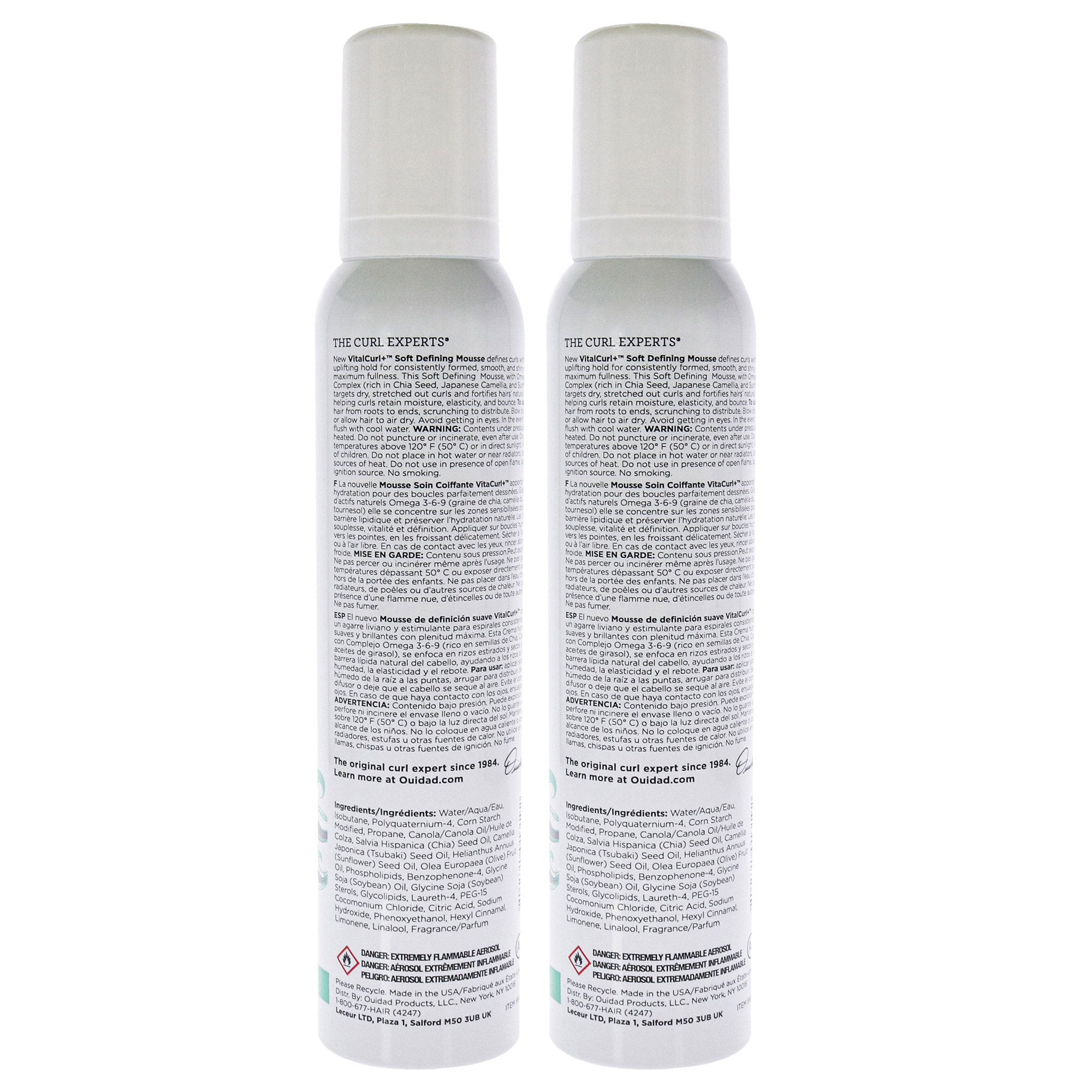 Foto 3 pulgar | Mousse Ouidad Vitalcurl Plus Soft Defining  250 Ml  Paquete De 2 - Venta Internacional.