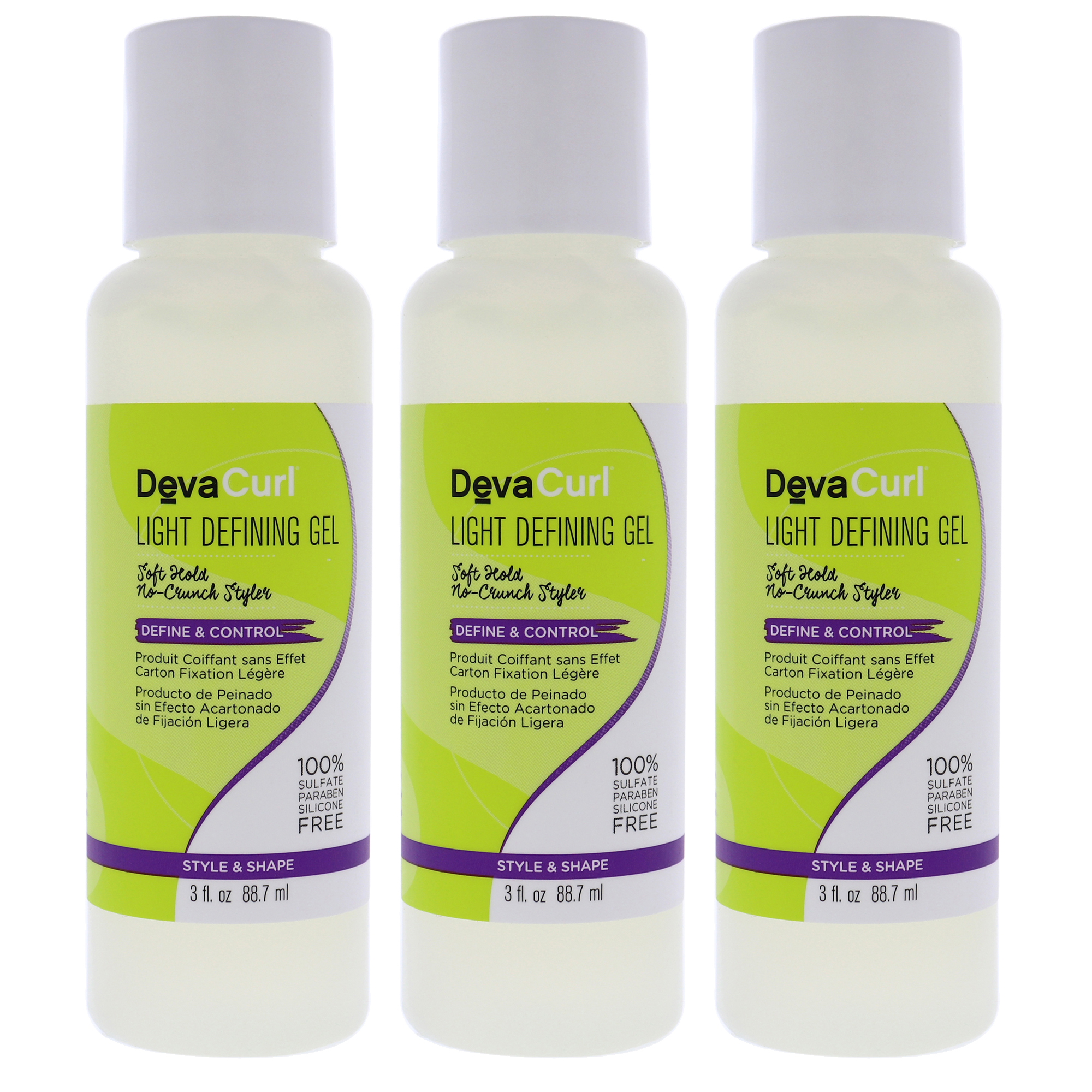 Foto 1 | Gel De Peinado Devacurl Light Defining Pack De 3 Para Rizos - Venta Internacional.