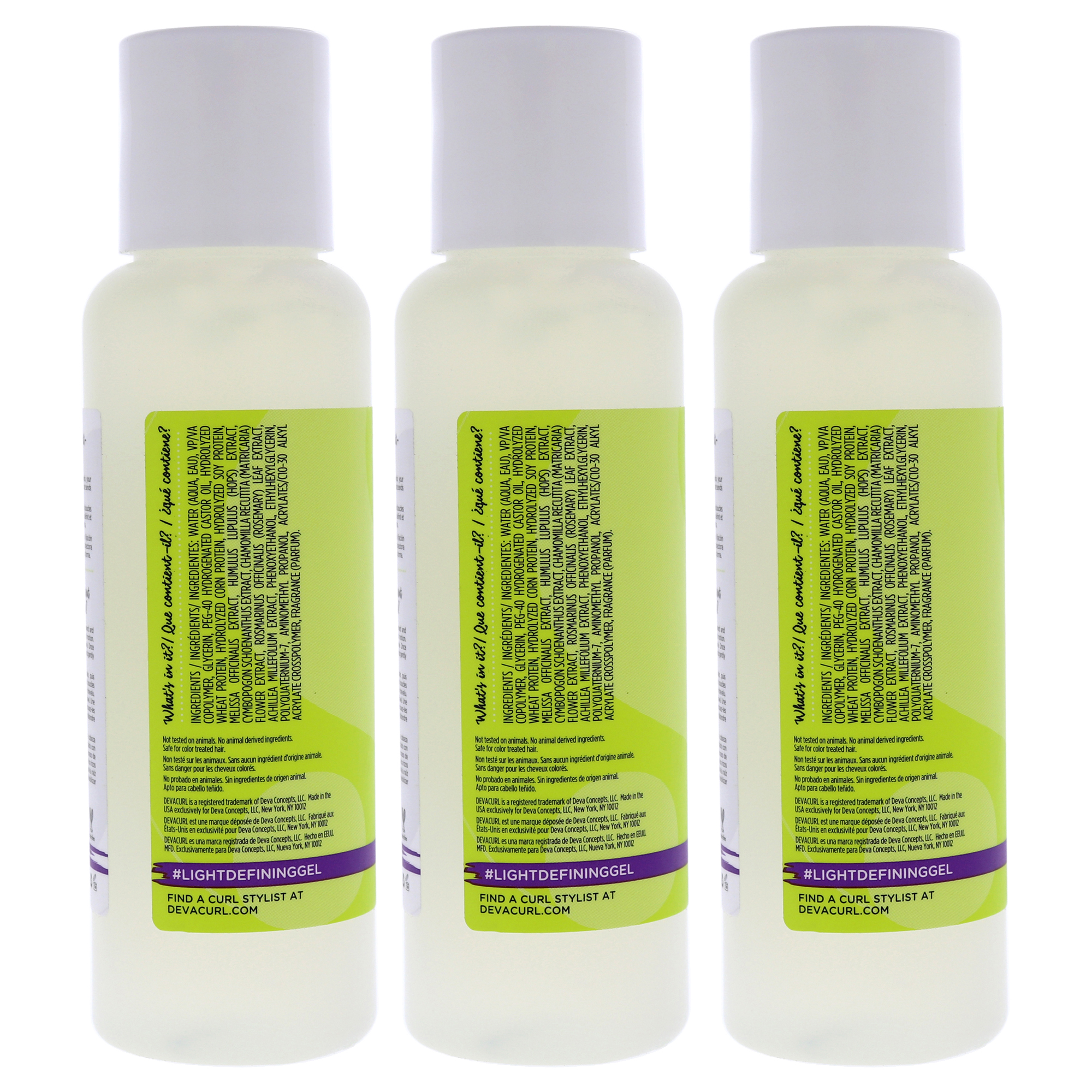 Foto 2 | Gel De Peinado Devacurl Light Defining Pack De 3 Para Rizos - Venta Internacional.