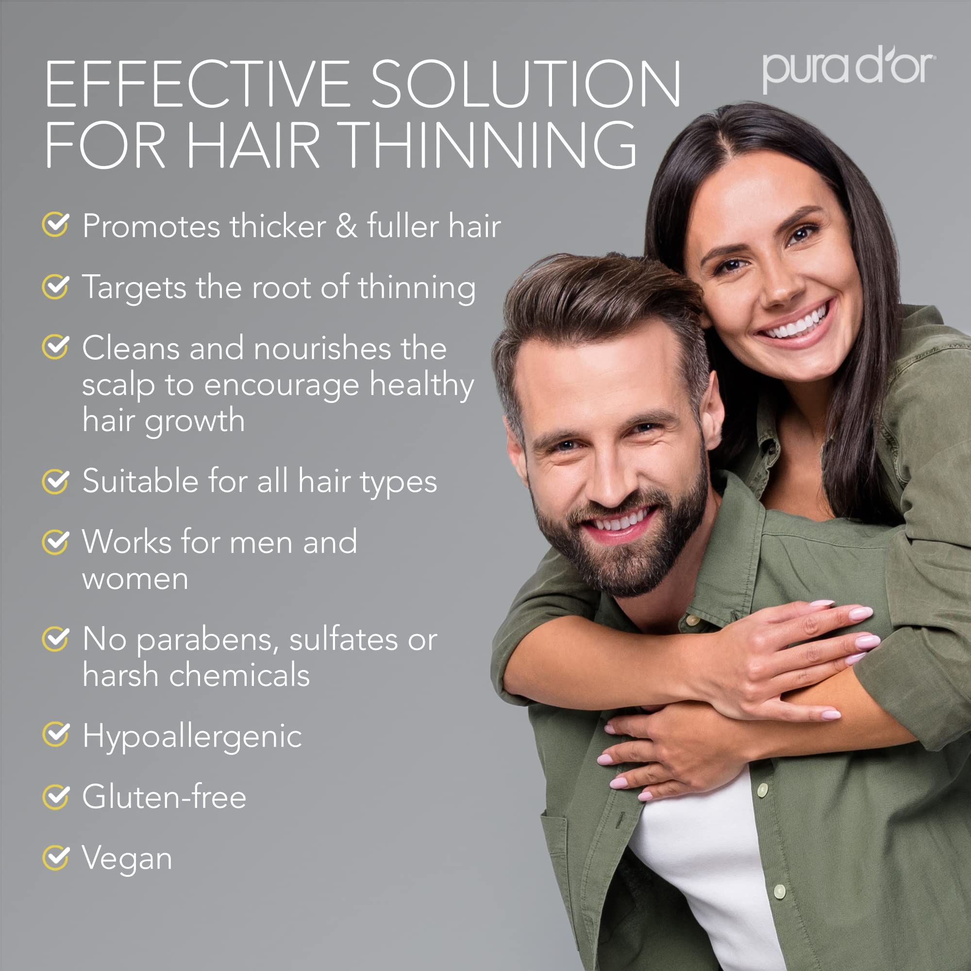 Foto 5 pulgar | Set De Cuidado Capilar Pura D'or Advanced Therapy Biotin 480 Ml X 2 - Venta Internacional.
