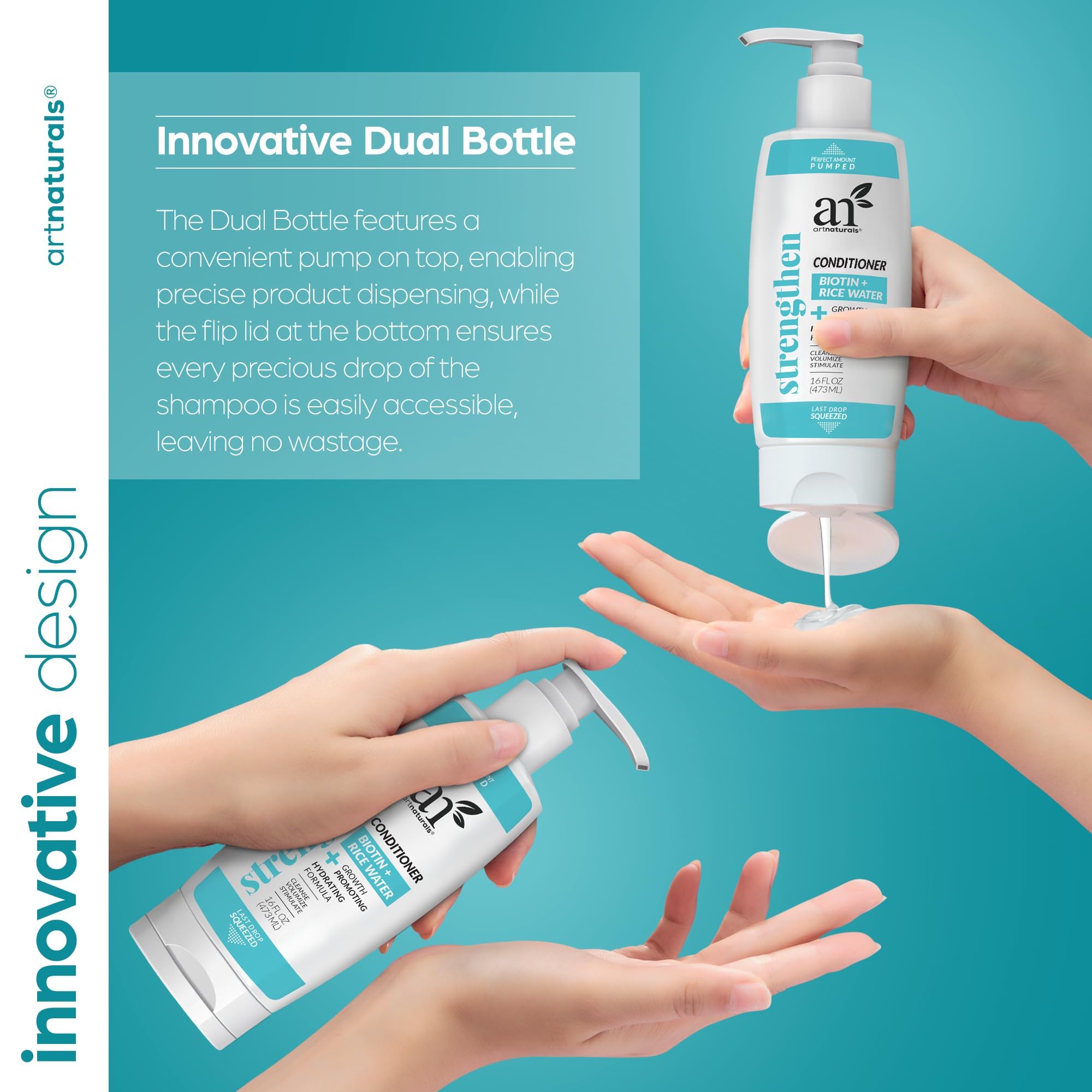 Foto 5 | Acondicionador Artnaturals Ricewater + Biotina  473 Ml  Sin Sulfatos - Venta Internacional.