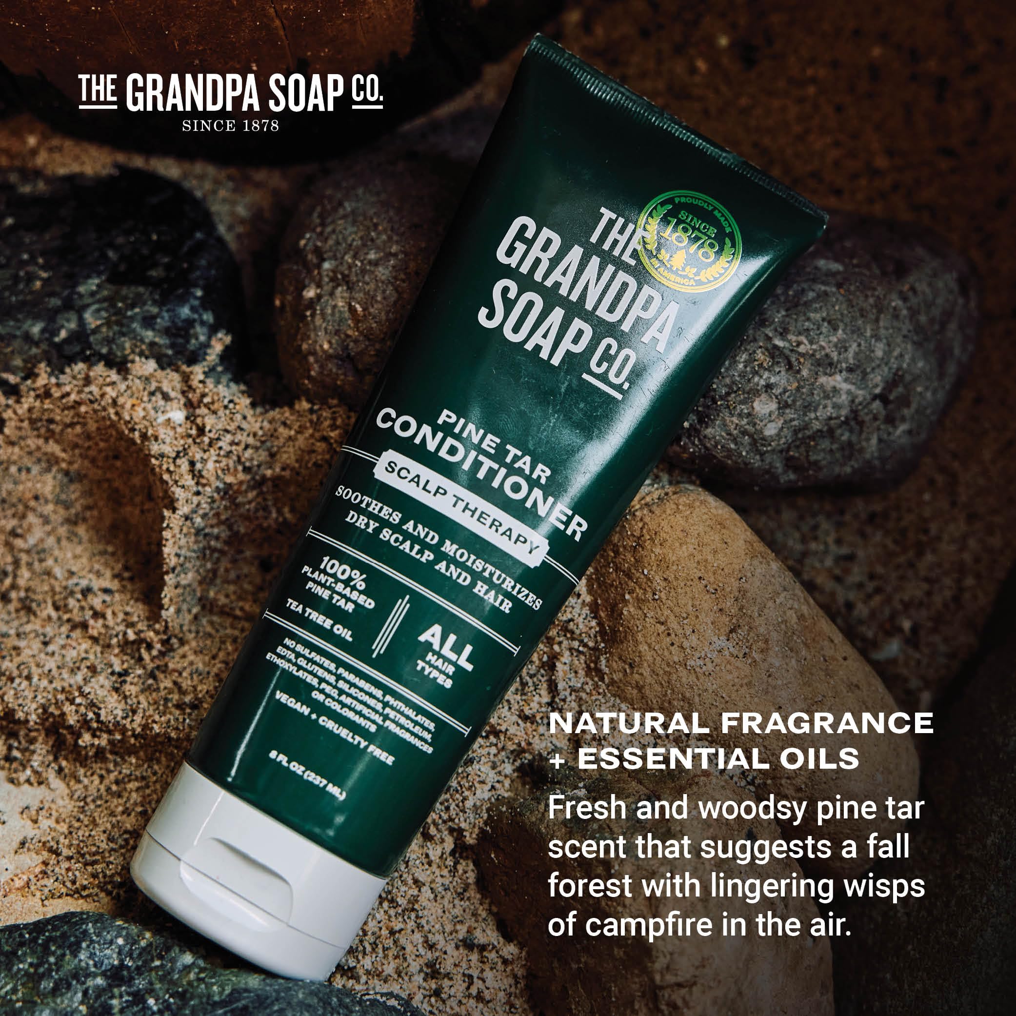 Foto 6 pulgar | Acondicionador The Grandpa Soap Company Pine Tar 240 Ml  Vegano - Venta Internacional.