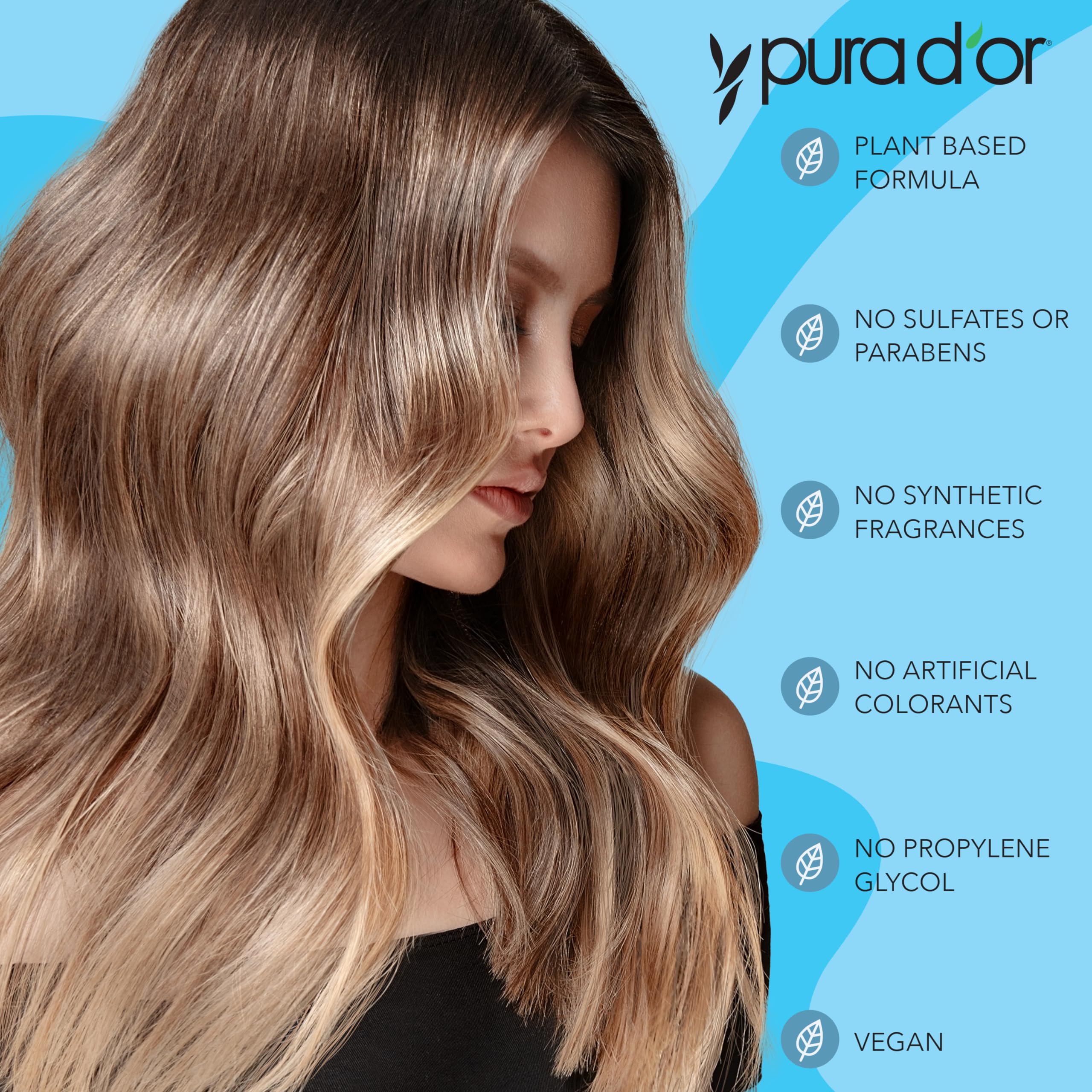 Foto 4 | Set De Champú Y Acondicionador Pura D'or Hair Thinning Therapy - Venta Internacional.