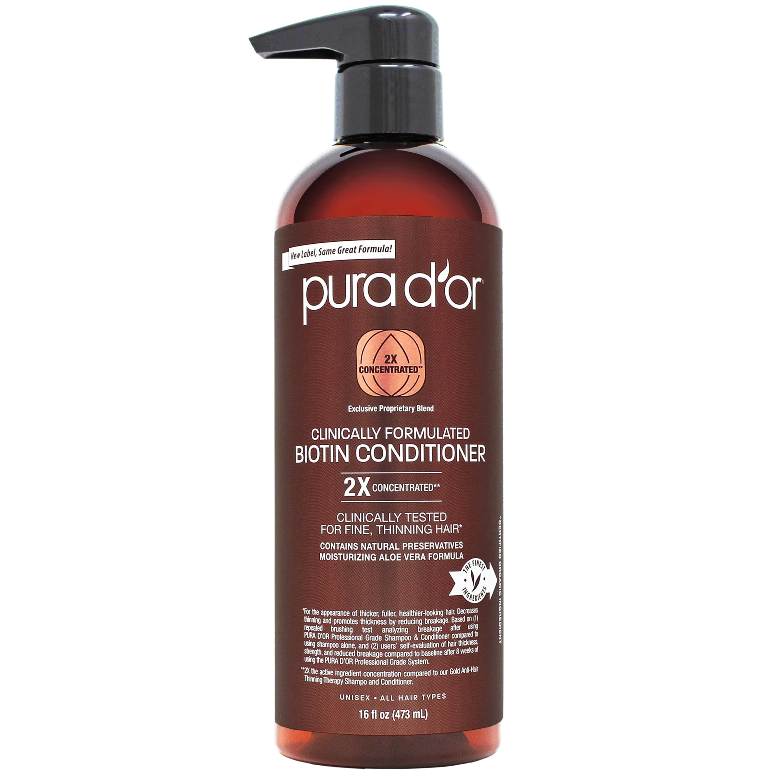 Foto 2 pulgar | Acondicionador Pura D'or Biotin Professional Grade 473ml - Venta Internacional.