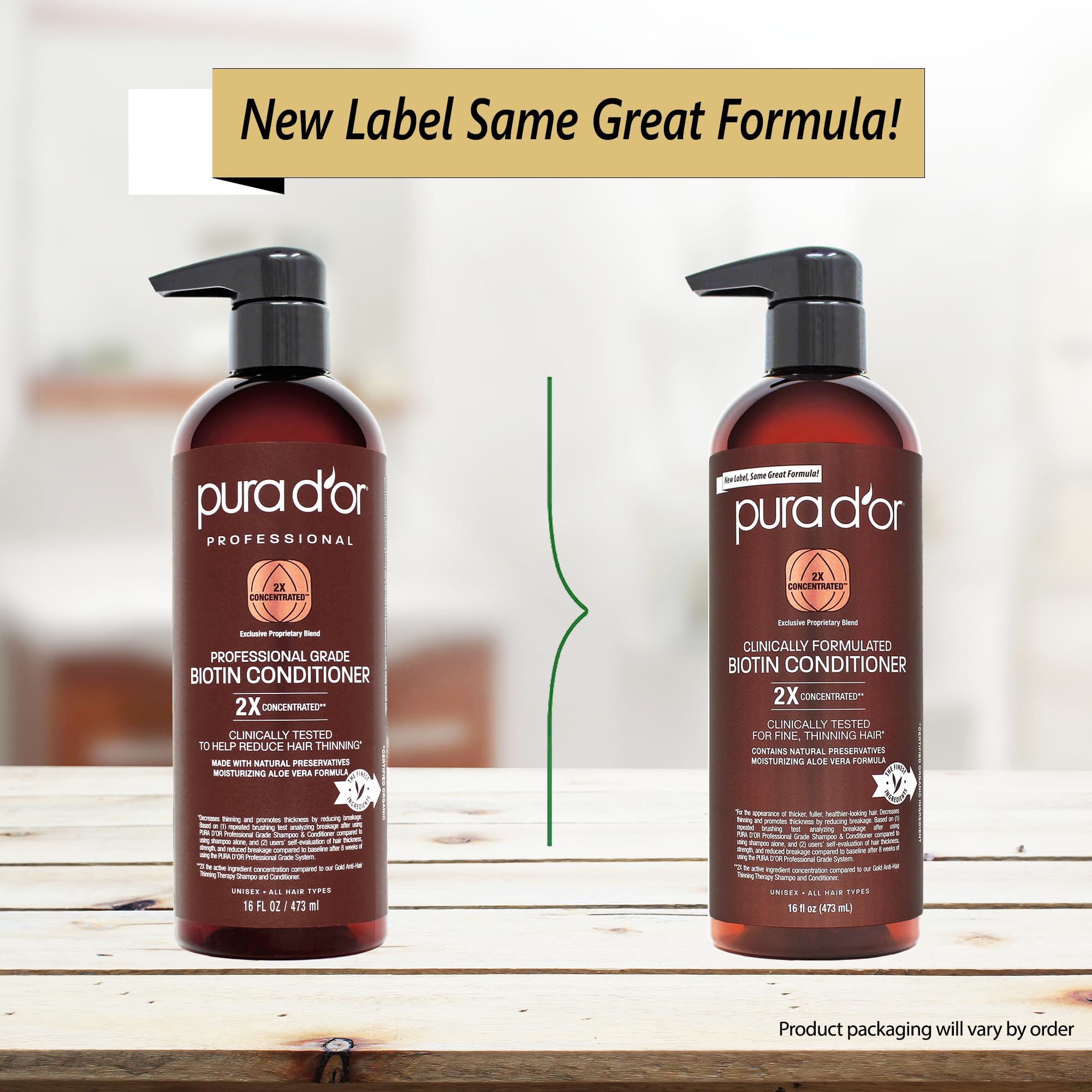 Foto 5 pulgar | Acondicionador Pura D'or Biotin Professional Grade 473ml - Venta Internacional.