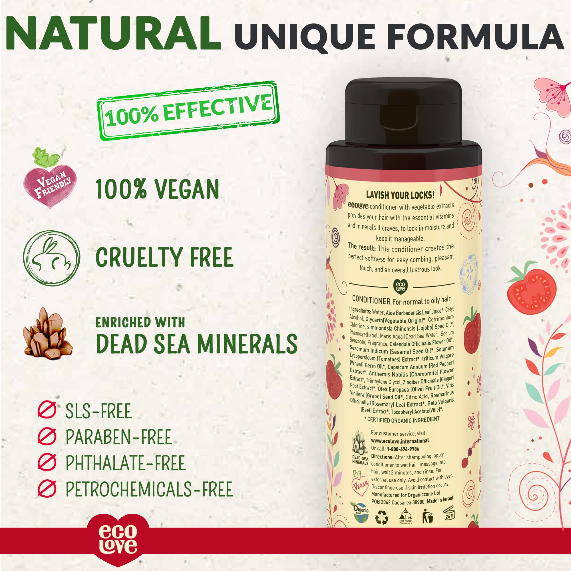 Foto 3 pulgar | Acondicionador Ecolove Natural Para Cabello Normal Y Graso  500 Ml - Venta Internacional.