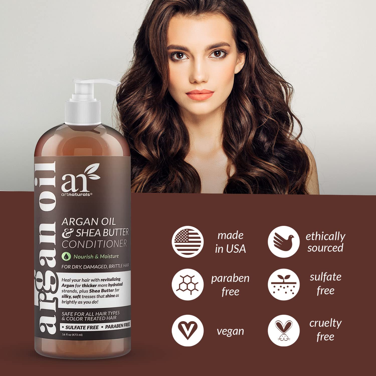 Foto 6 pulgar | Acondicionador Para El Cabello Artnaturals Con Aceite De Argán  473 Ml  Sin Sulfatos - Venta Internacional.