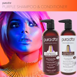 Foto 5 | Acondicionador Pura D'or Colorharmony Purple 473 Ml Para Cabello Teñido - Venta Internacional.