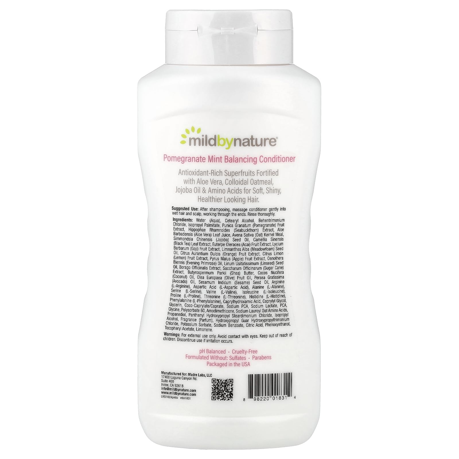 Foto 3 pulgar | Acondicionador Mild By Nature Pomegranate Mint 473 Ml - Venta Internacional.