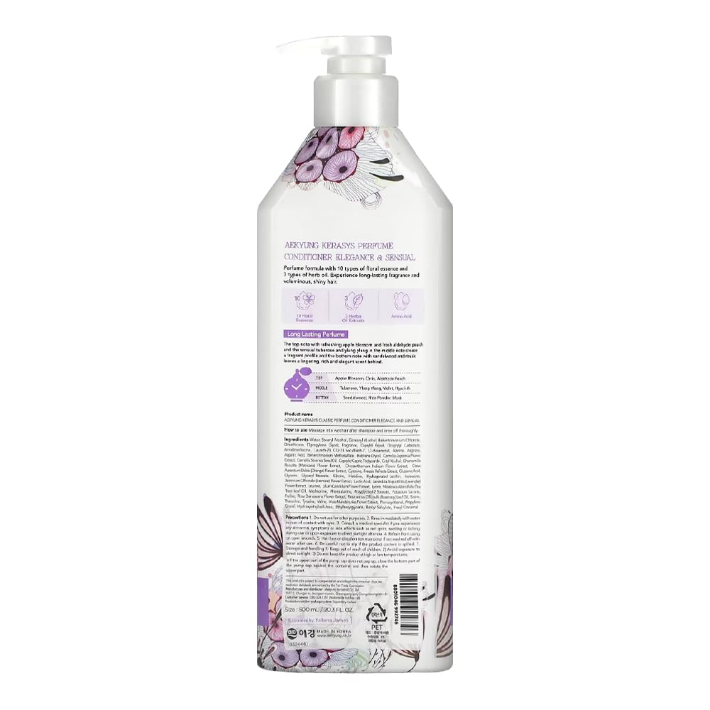 Foto 4 pulgar | Enjuague Perfumado Kerasys Elegance & Sensual 600 Ml Para Cabello - Venta Internacional.
