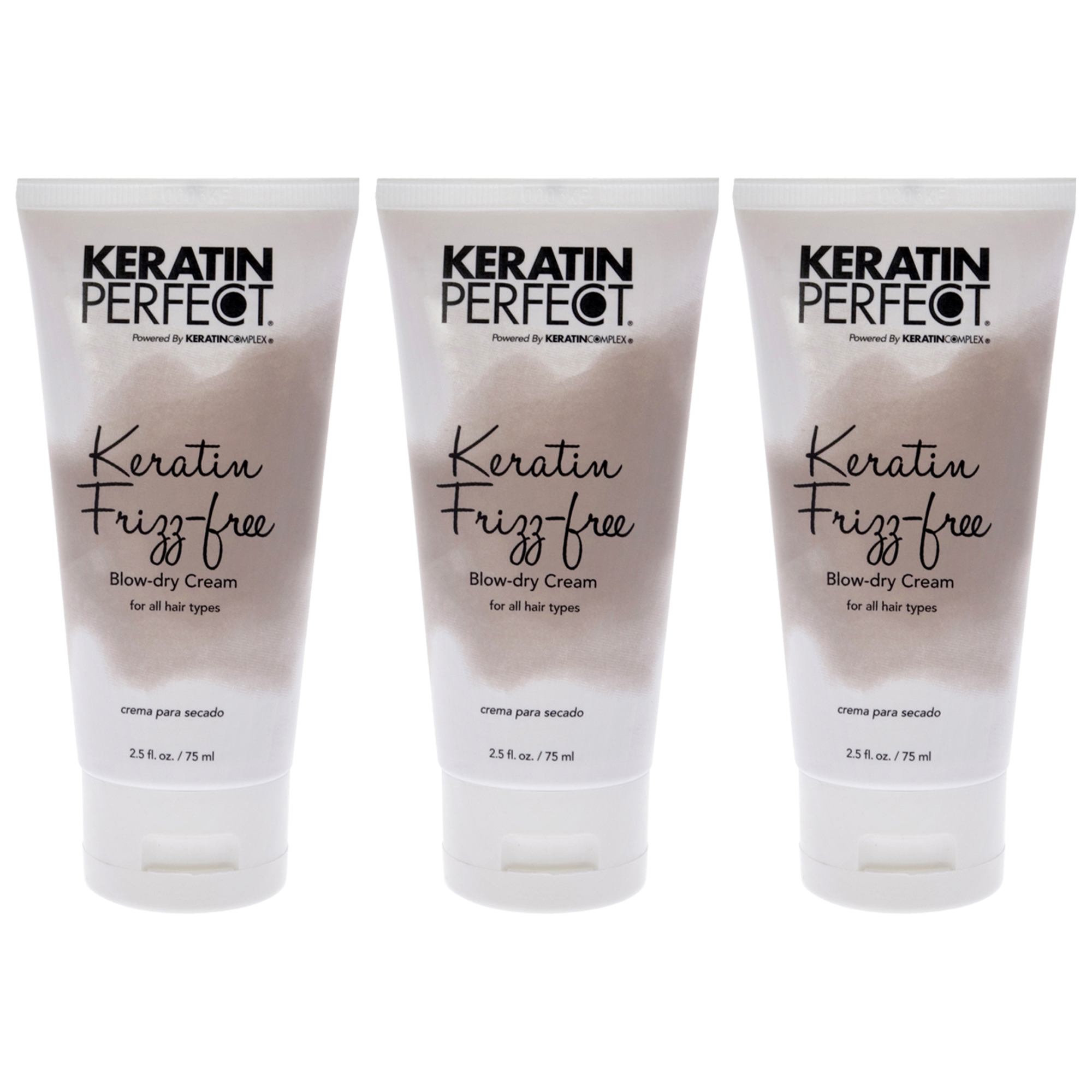 Foto 2 pulgar | Crema para Secar con Secador Blow Dry  Paquete De 3 Unidades  Keratin Perfect  Sin Encrespamiento - Venta Internacional.