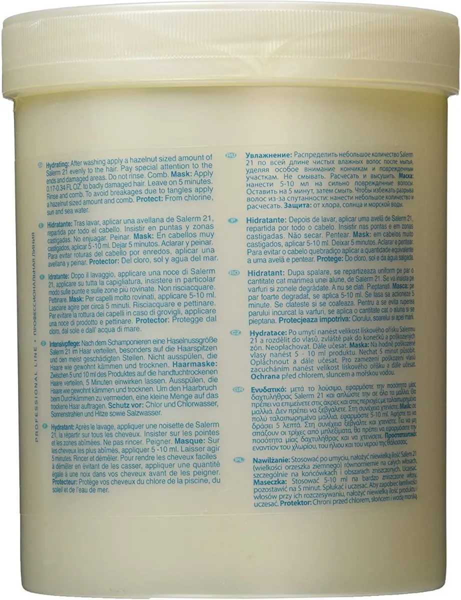Foto 3 | Salerm 21 Acondicionador Hidratante Cabello Seco 1000ml