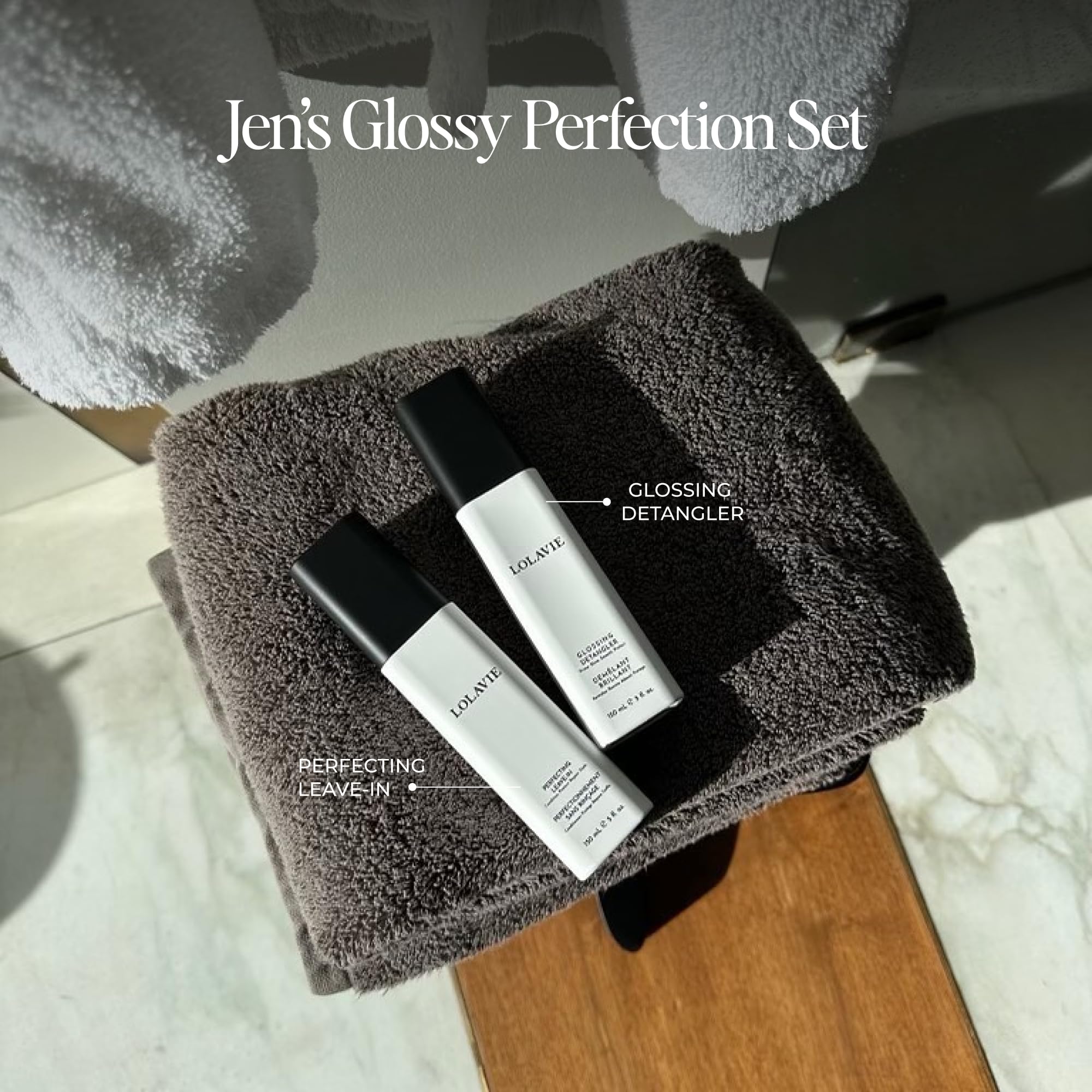 Foto 3 pulgar | Set Para El Cuidado Del Cabello Lolavie Glossy Perfection Con Desenredante Y Sin Enjuague - Venta Internacional.