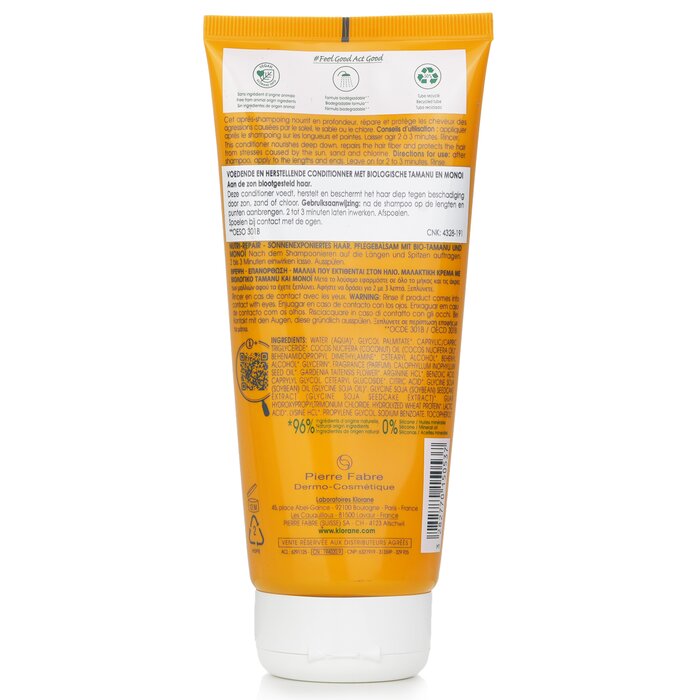 Foto 3 pulgar | Acondicionador Klorane Organic Tamanu Monoi Nutri Repara El Cabello - Venta Internacional.
