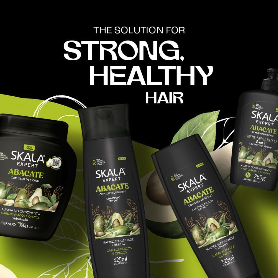 Foto 3 | Crema Para El Cabello Skala Avocado Con Aceite De Ricino  1000 G - Venta Internacional.