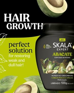 Foto 4 | Crema Para El Cabello Skala Avocado Con Aceite De Ricino 1000 G - Venta Internacional.