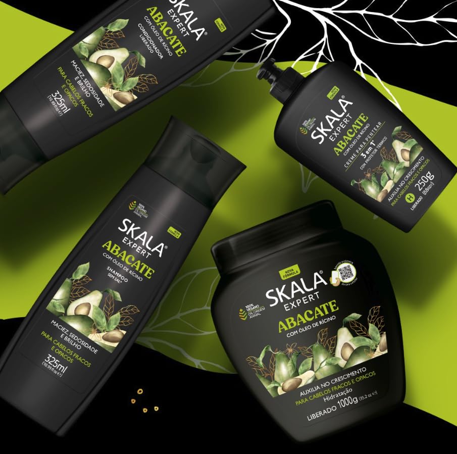 Foto 6 | Crema Para El Cabello Skala Avocado Con Aceite De Ricino  1000 G - Venta Internacional.