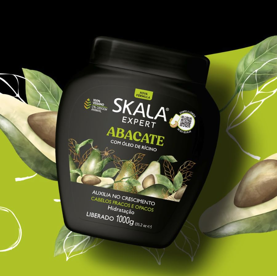 Foto 8 pulgar | Crema Para El Cabello Skala Avocado Con Aceite De Ricino  1000 G - Venta Internacional.