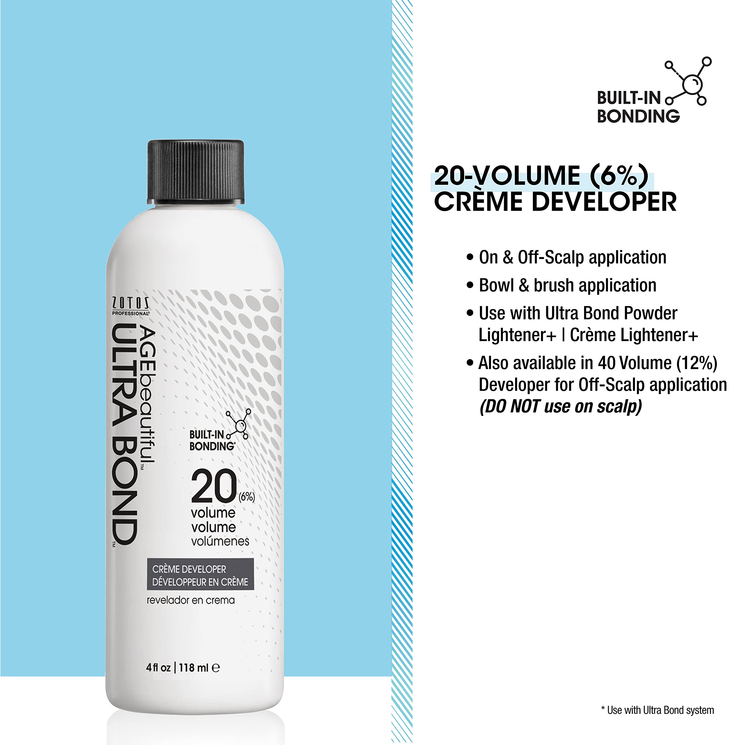 Foto 3 | Revelador De Cabello Age Beautiful Ultra Bond 20, Volumen 120 Ml - Venta Internacional.