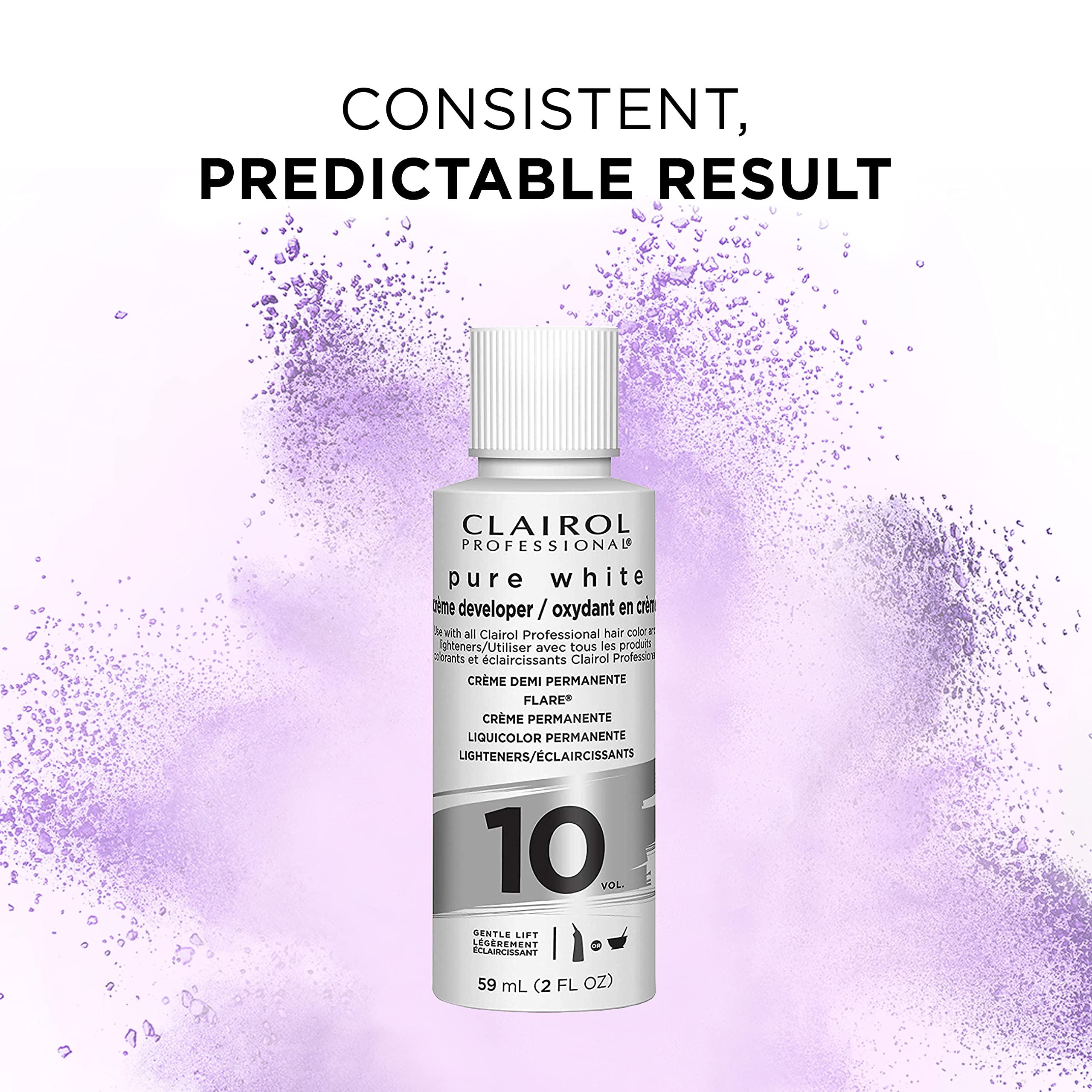 Foto 7 pulgar | Revelador De Cabello Clairol Professional Pure White 10 V 60 Ml - Venta Internacional.