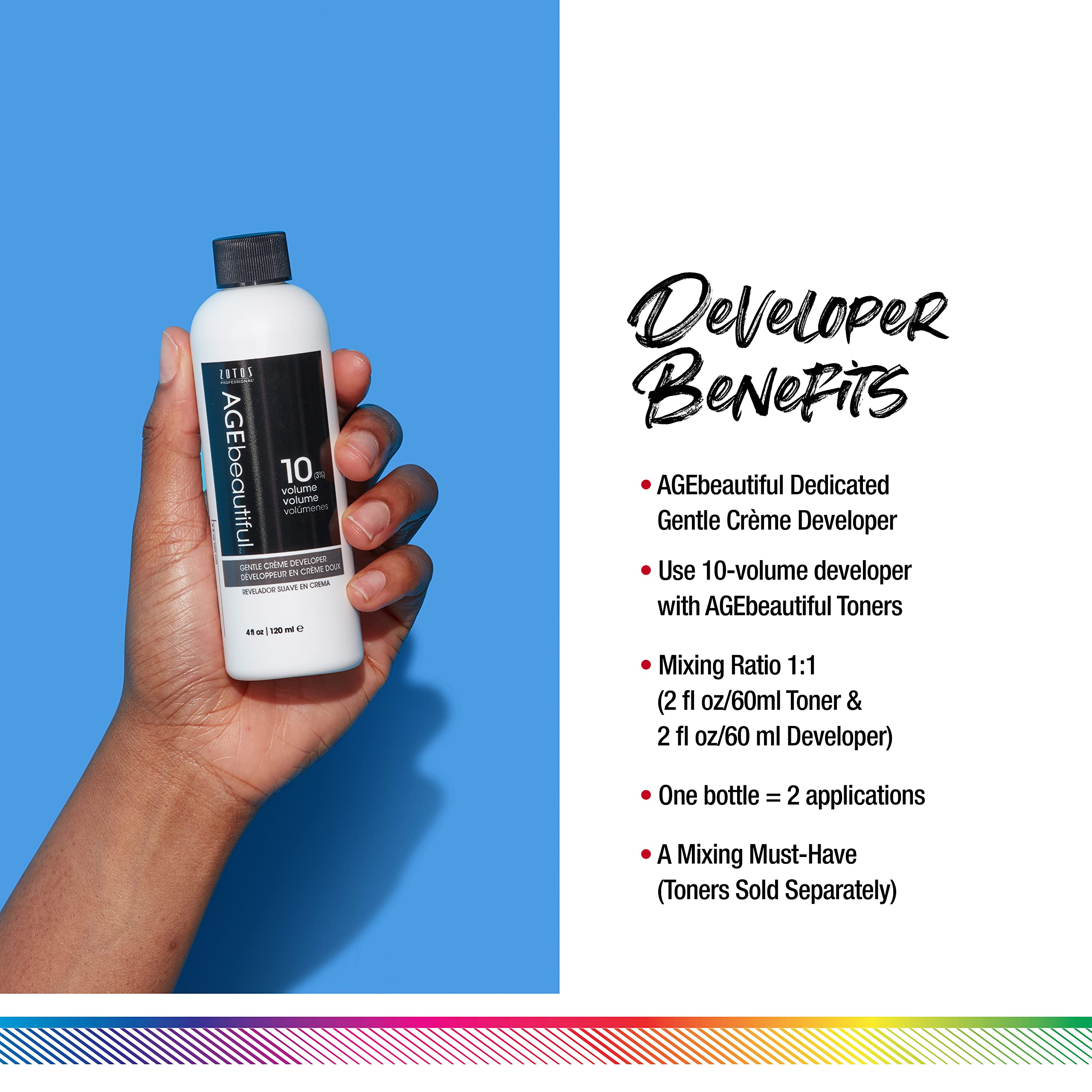 Foto 2 | Hair Developer Age Beautiful Crema Suave De 10 Volúmenes, 120 Ml - Venta Internacional.