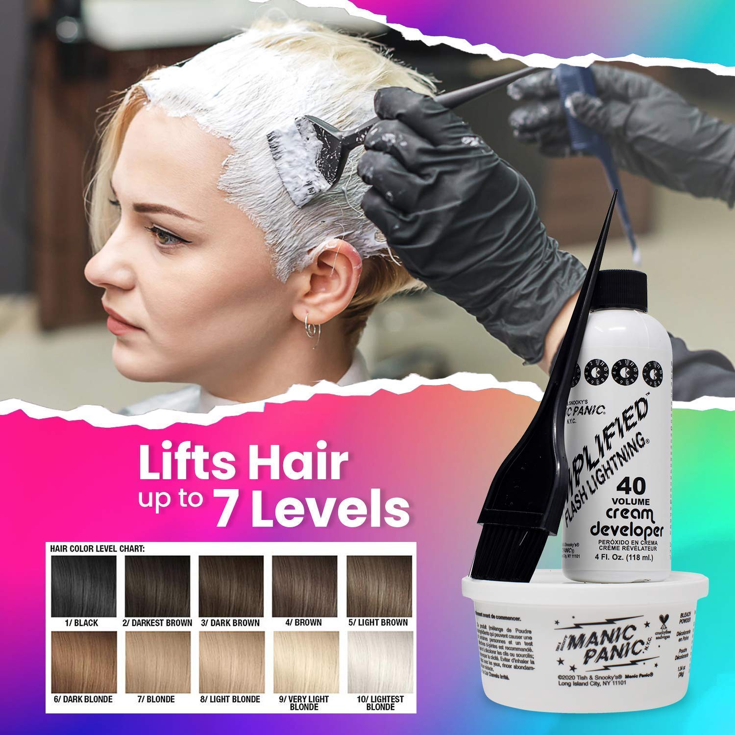 Foto 6 pulgar | Kit De Lejía Manic Panic Flash Lightning Super Strength 40 V - Venta Internacional.