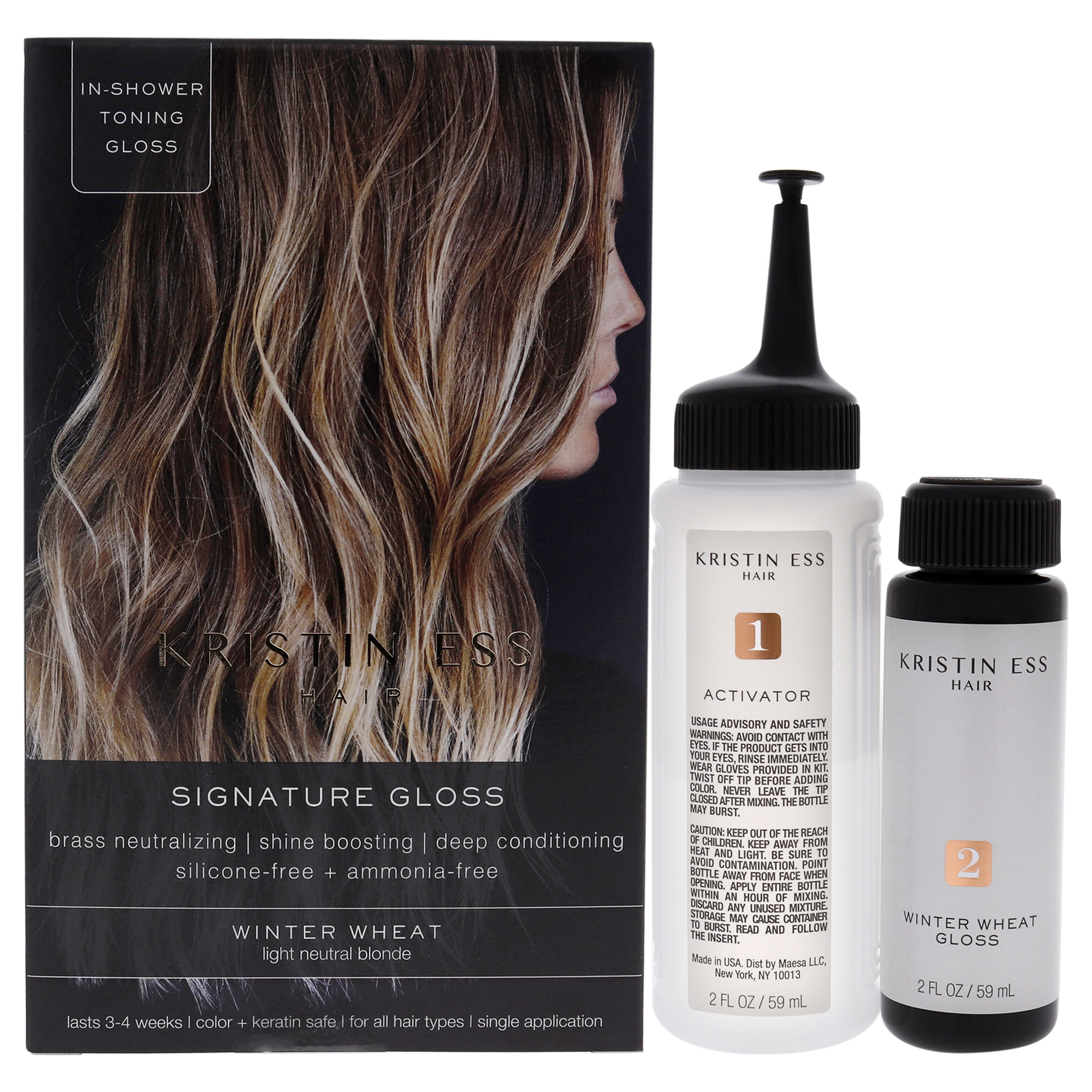 Signature Hair Gloss - Winter Wheat - Light Neutral Blonde Kristin Ess Brown Colour