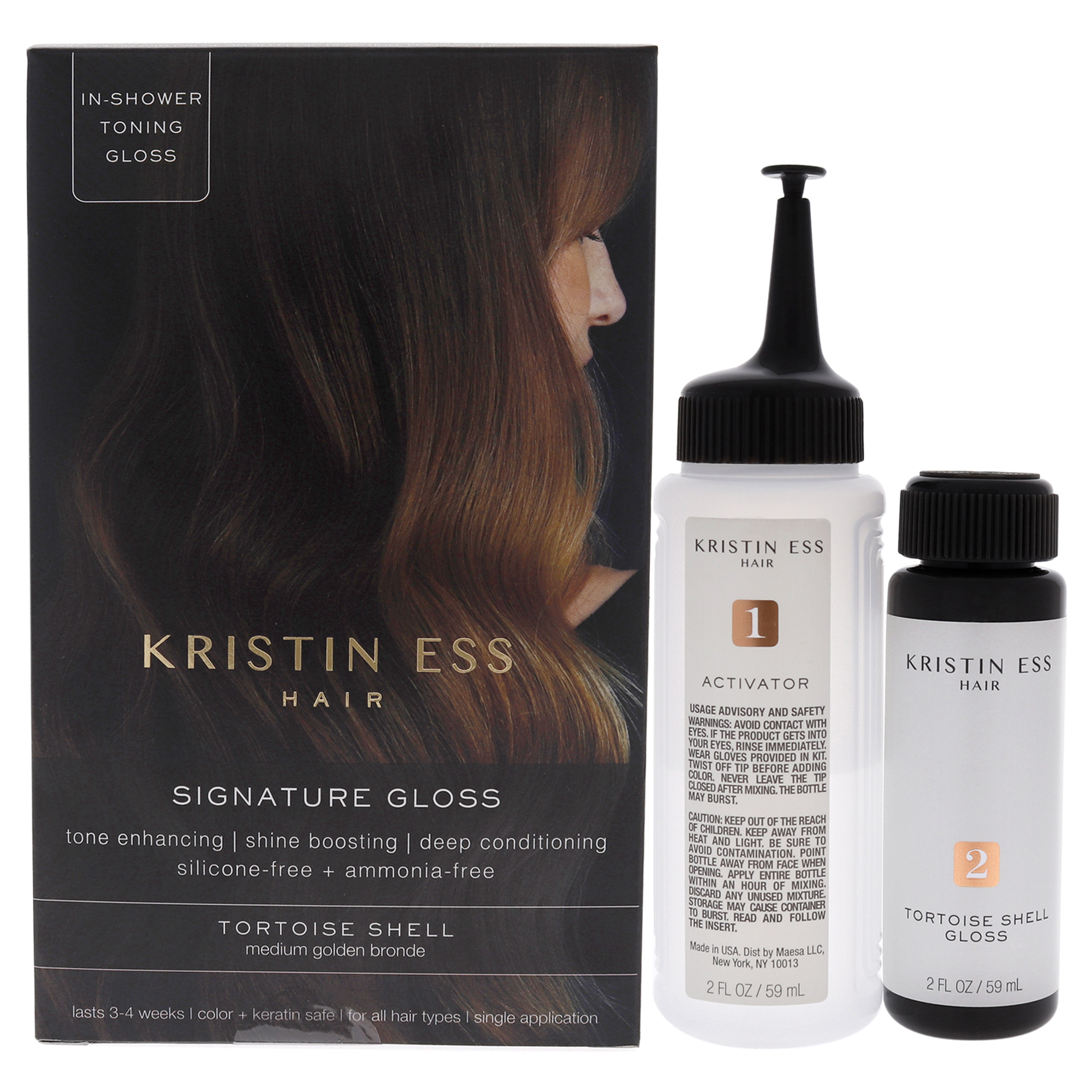 Signature Hair Gloss - Tortoise Shell - Medium Golden Bronde Kristin Ess Brown Colour