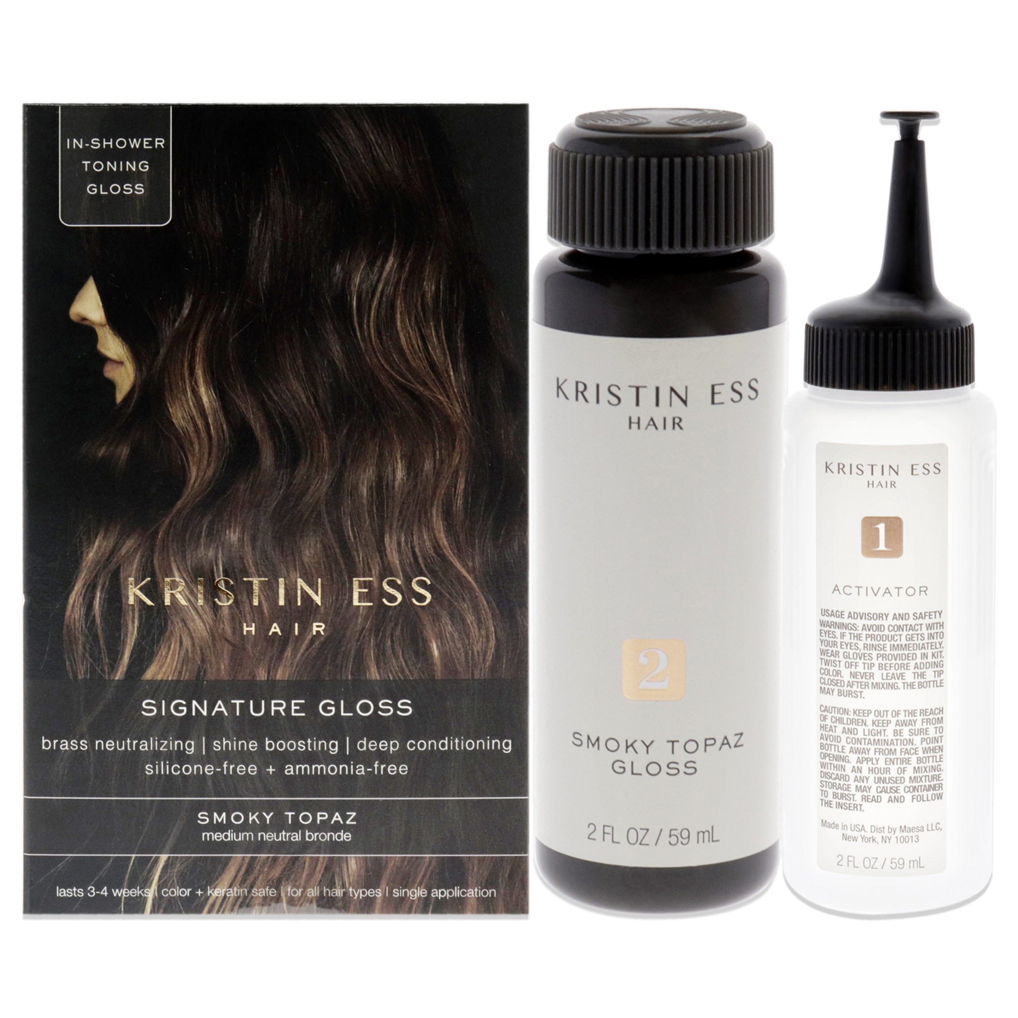 Signature Hair Gloss - Smoky Topaz - Medium Neutral Bronde Kristin Ess Brown Colour