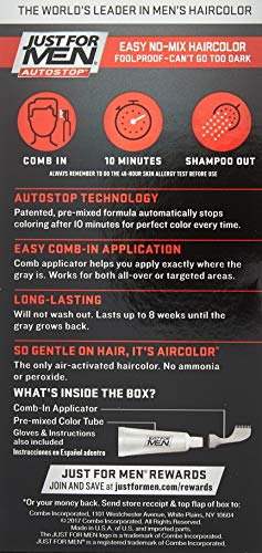 Foto 2 | Venta Internacional- Color de Cabello Just For Men AutoStop Marrón Oscuro