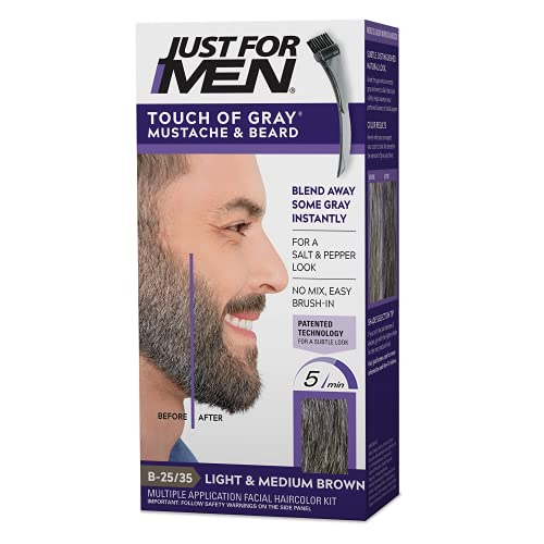 Foto 2 pulgar | Venta Internacional-Tinte Just For Men para Barba Light y Medium Brown