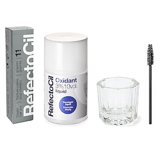 Foto 1 | Venta Internacional - Kit Para Teñir El Cabello Refectocil Graphite (#1 .1) Con Tinte Crema Gris