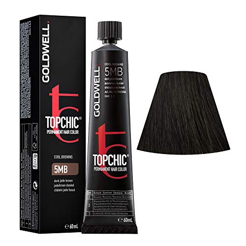 Foto 3 | Venta Internacional - Tinte De Cabello Goldwell Topchic, 5 Mb, Marrón Jade Oscuro,