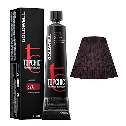 Foto 4 pulgar | Venta Internacional - Color De Pelo Goldwell Topchic, #5va Fascinante Ceniza Viole