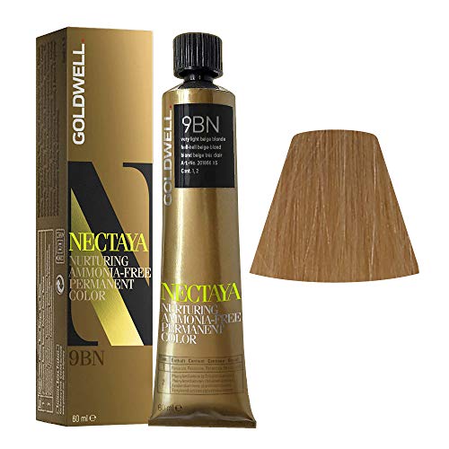 Venta Internacional - Tinte Permanente Para El Cabello Goldwell Nectaya, 9bn, Beig