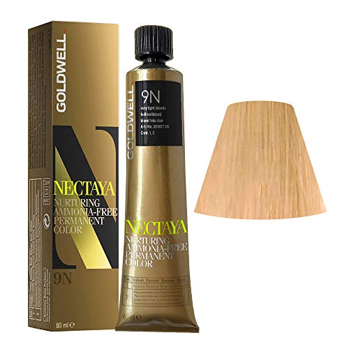 Venta Internacional - Tinte De Pelo Permanente Goldwell Nectaya, Rubio Claro 9n, 2