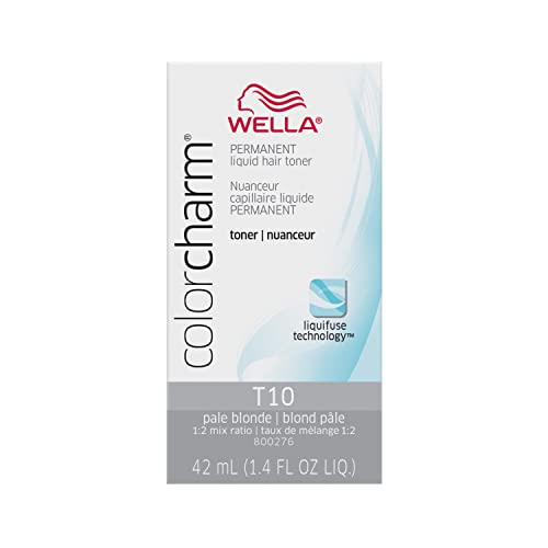 Tónico Para El Cabello Wella Colorcharm T-10, Rubio Pálido,  - Venta Internacional.